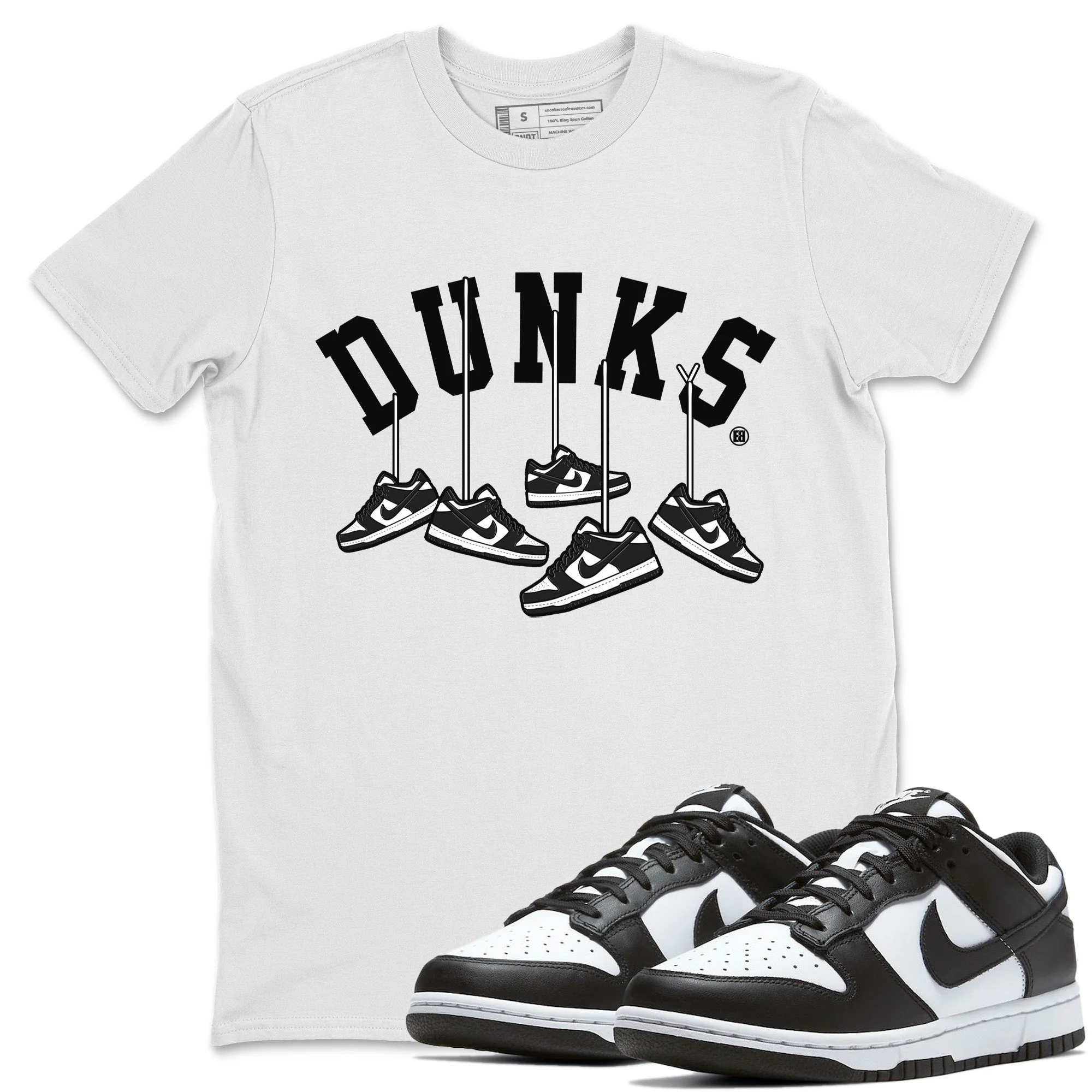 Hanging Sneakers Unisex Tops - Dunk Panda