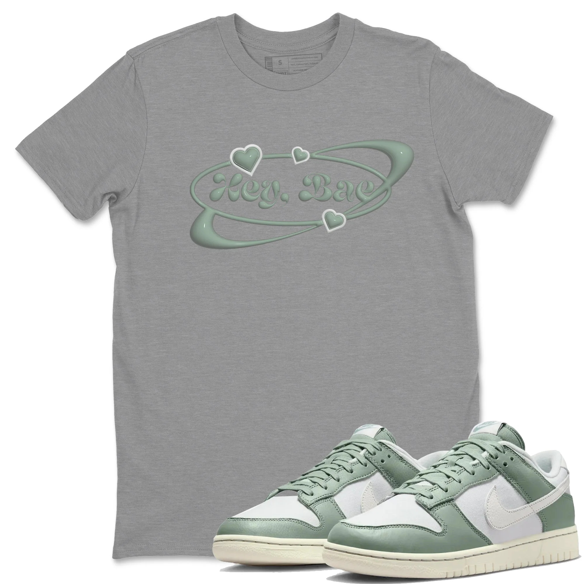 Hey Bae Unisex Tops - Dunk Mica Green