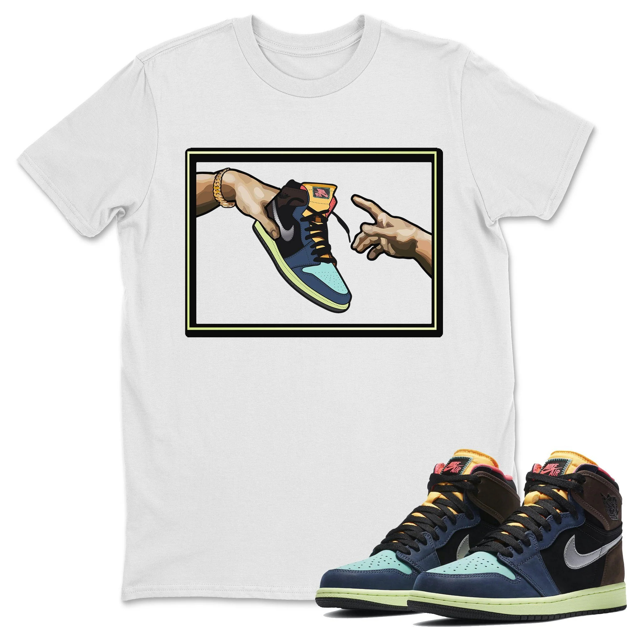 Adam's Creation Unisex Tops - Air Jordan 1 Bio Hack