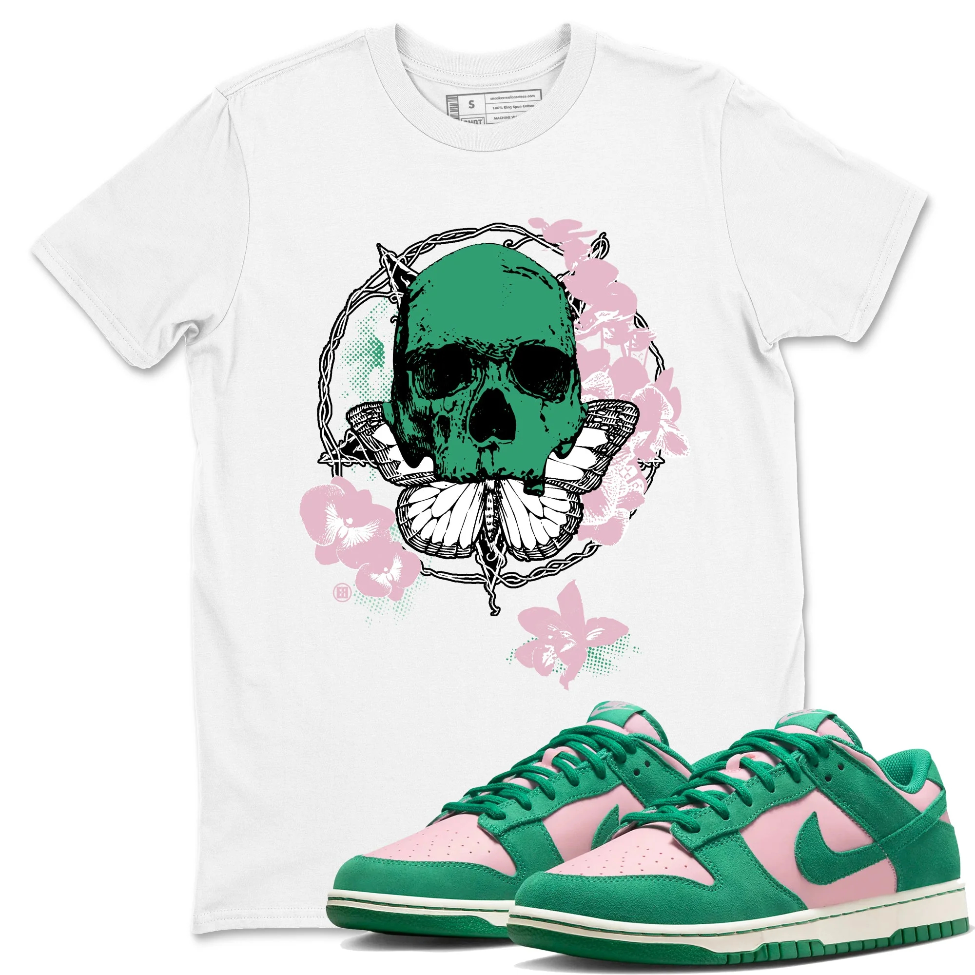 Carpe Diem Skull Sneaker Tees - Dunk Medium Soft Pink Malachite