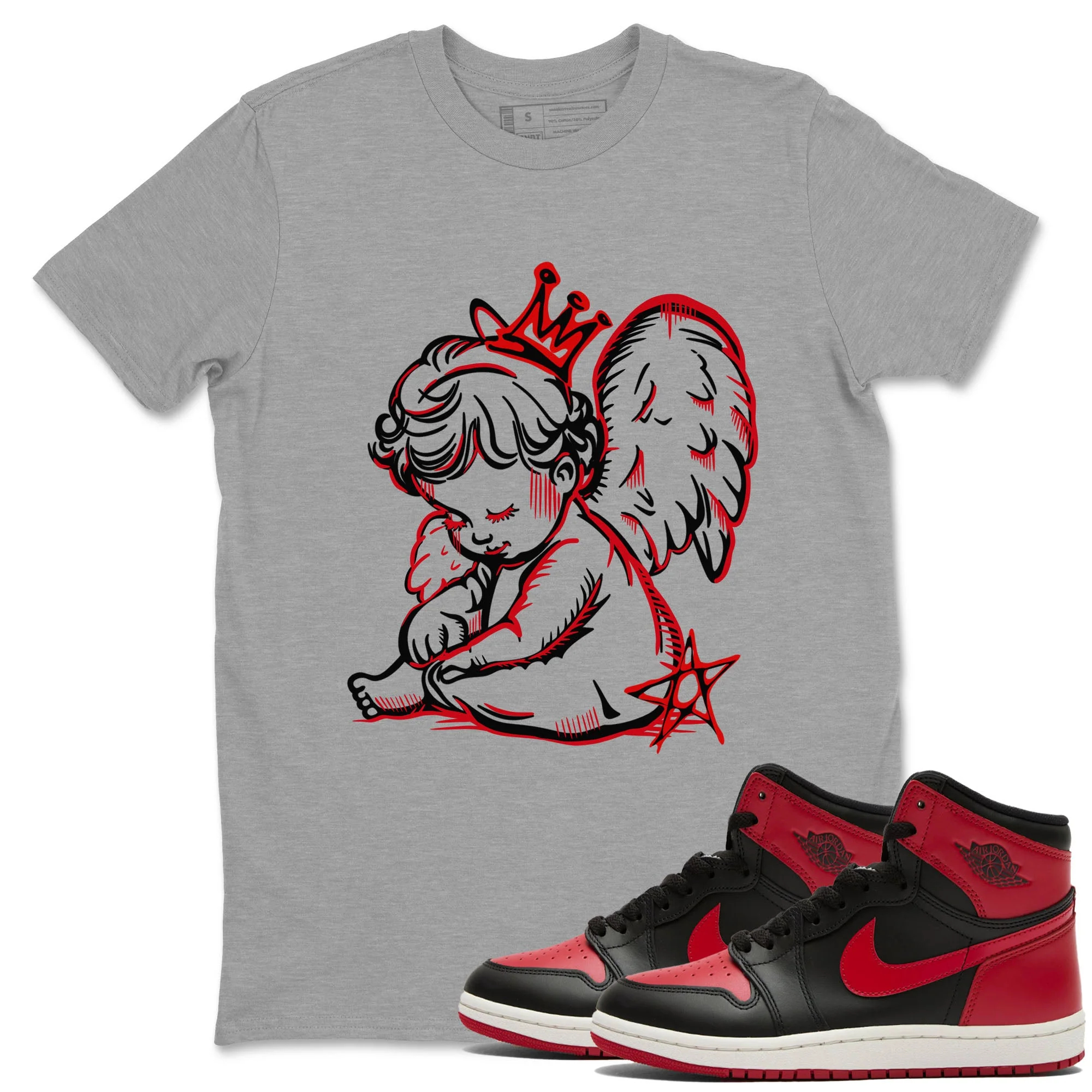 Neon Angel Sneaker Tees - Air Jordan 1 '85 Bred