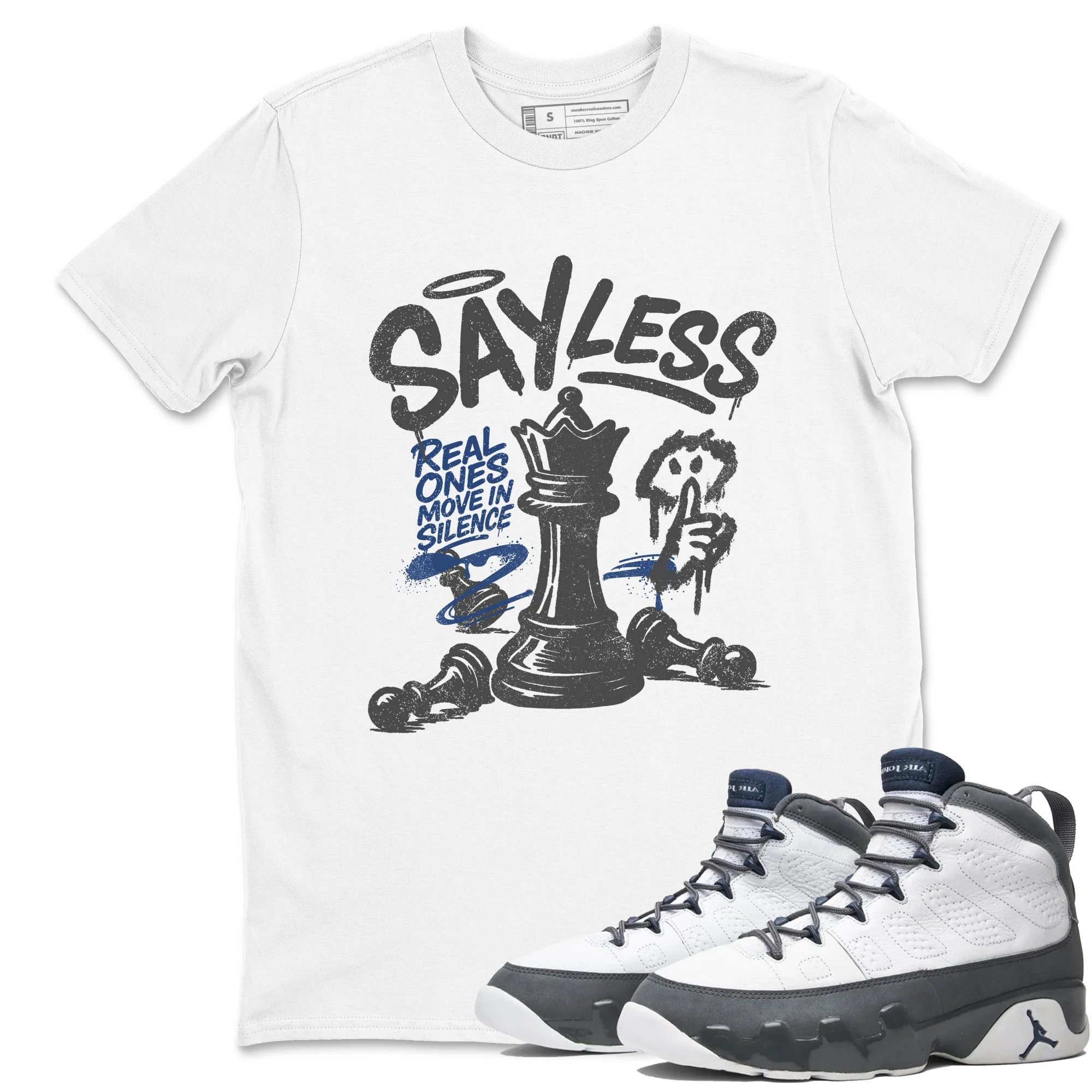 Say Less Sneaker Tees - Air Jordan 9 Flint Grey