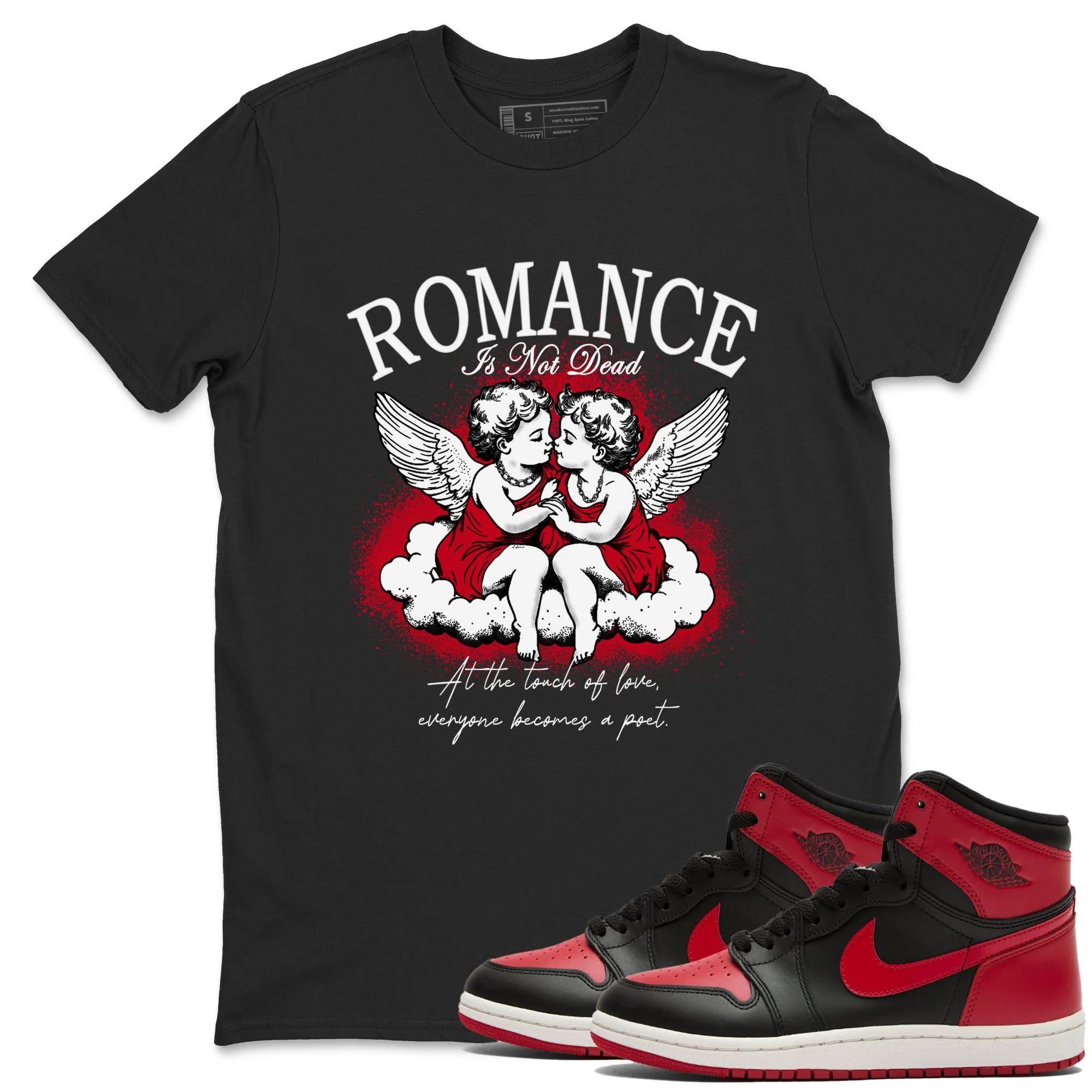 Romance Is Not Dead Sneaker Tees - Air Jordan 1 '85 Bred