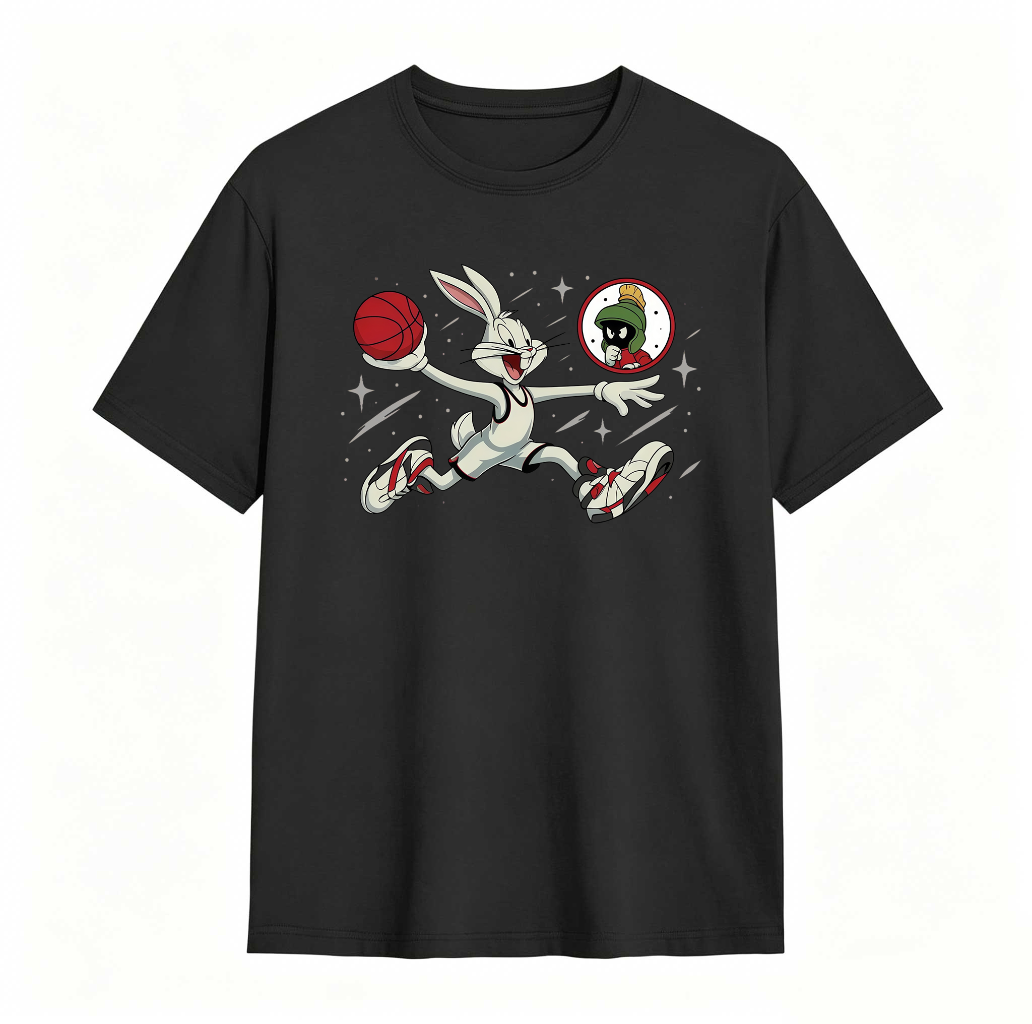 Jordan 8 Bugs Matching Sneaker Tee Shirt Black, Jordan 8 White True Red Sneaker Match T shirt