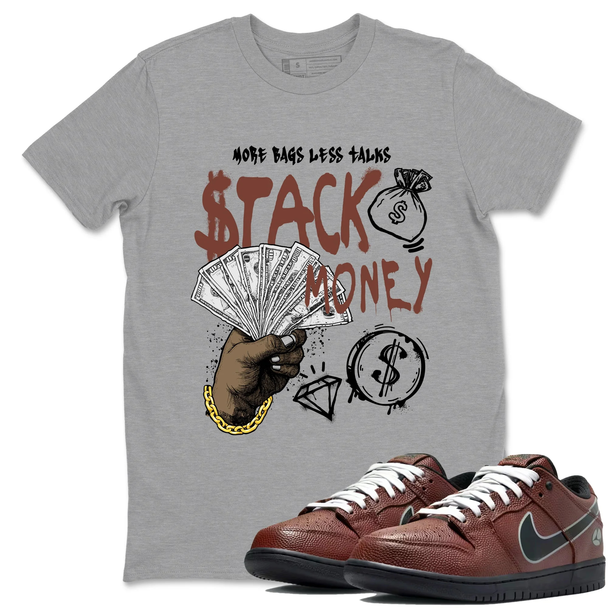 Stack Money Sneaker Tees - Dunk Low Football