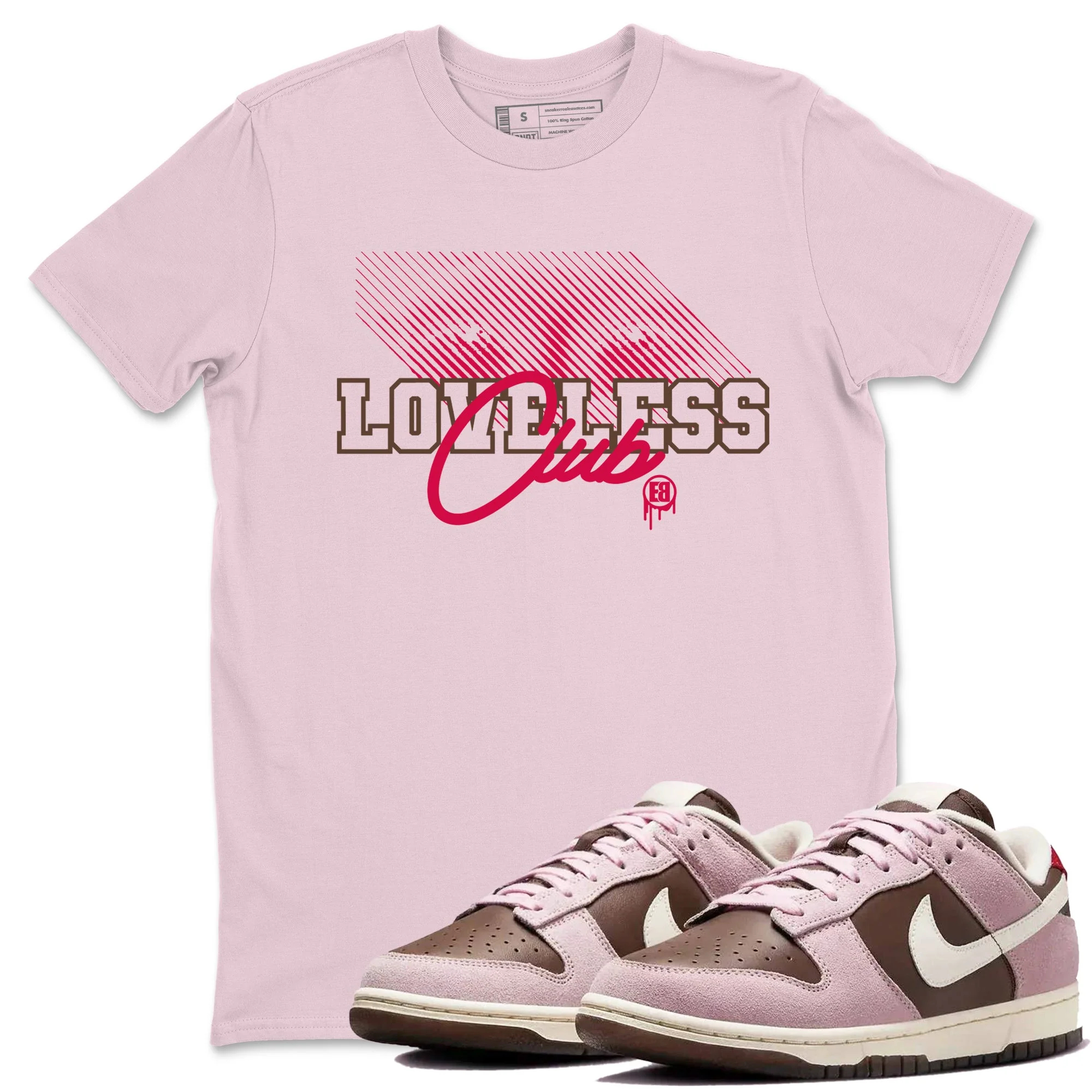 Loveless Club Sneaker Tees - Dunk Cacao Wow And Pink Foam