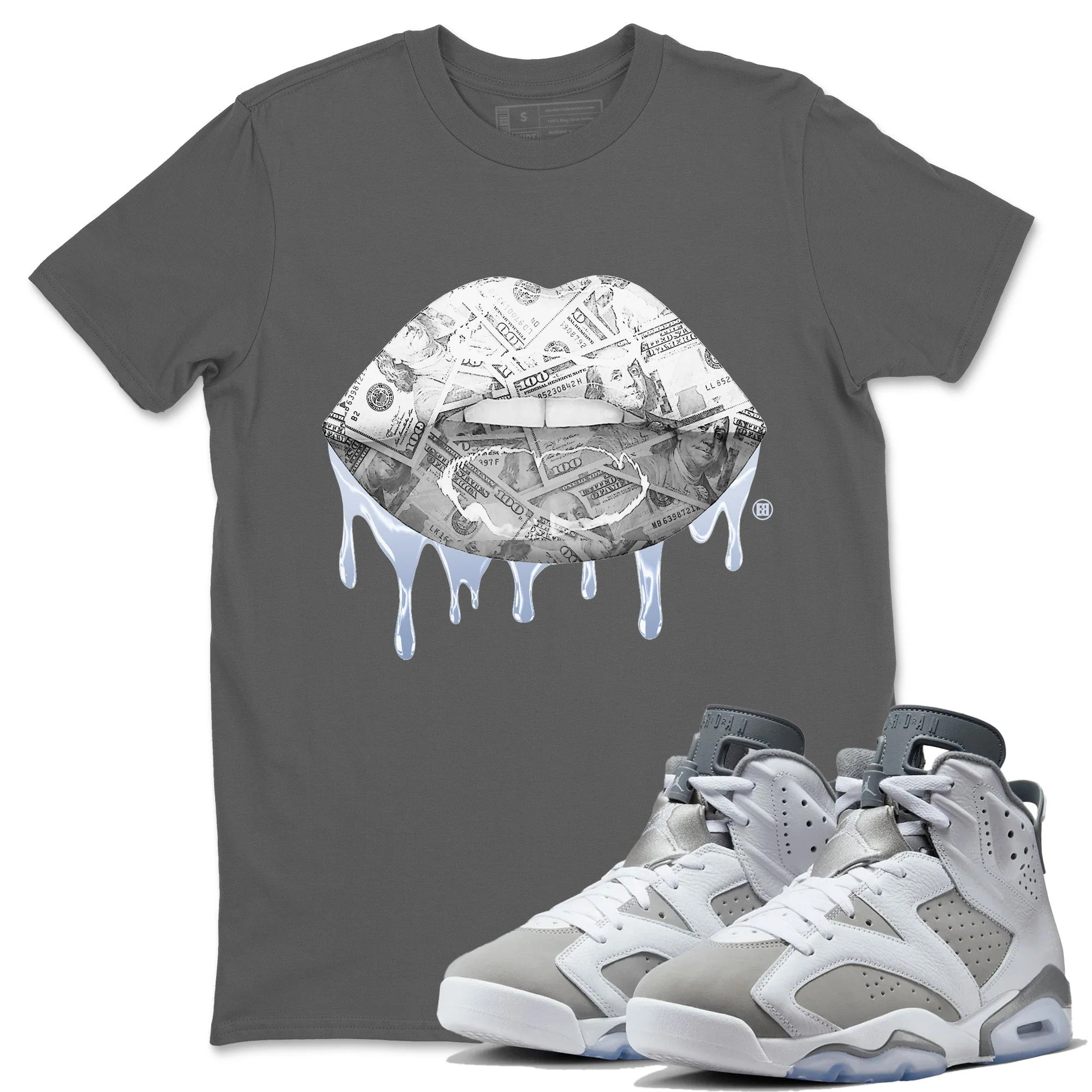 Money Lips Unisex Tops - Air Jordan 6 Cool Grey