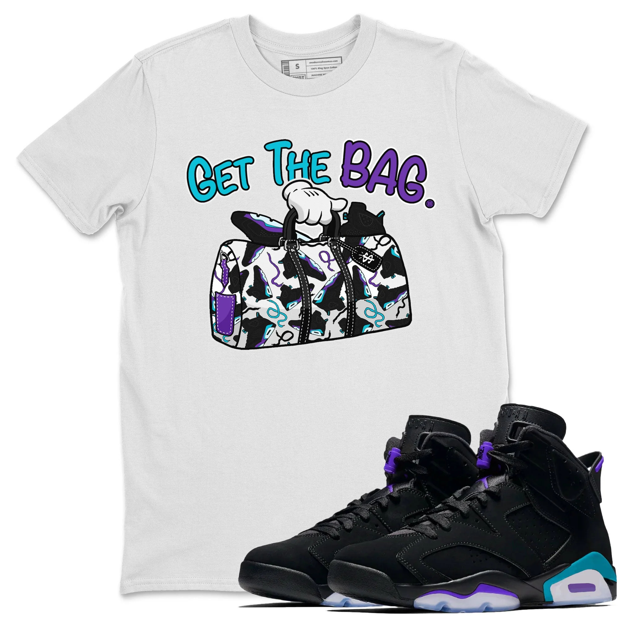 Get The Bag Unisex Tops - Air Jordan 6 Aqua