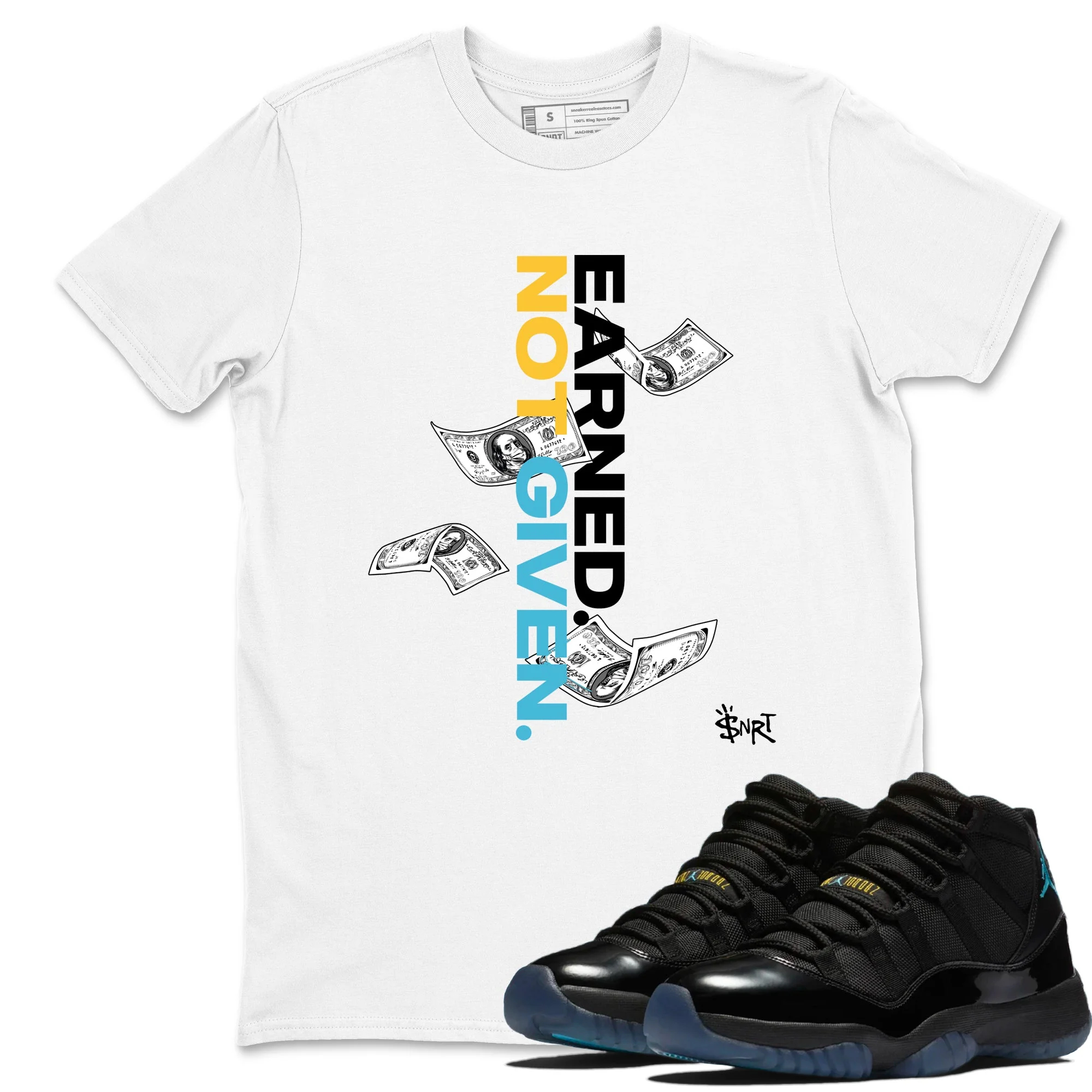 Earned Not Given Sneaker Tees - Air Jordan 11 Gamma