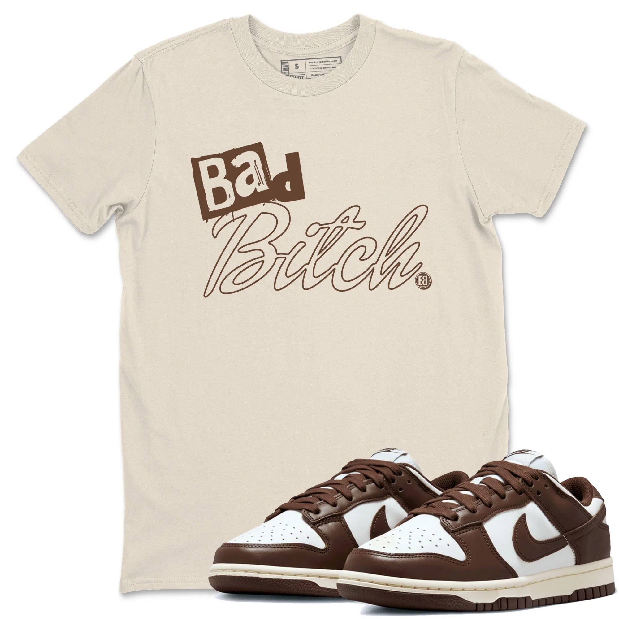 Bad Bitch Sneaker Tee - Dunk Cacao Wow