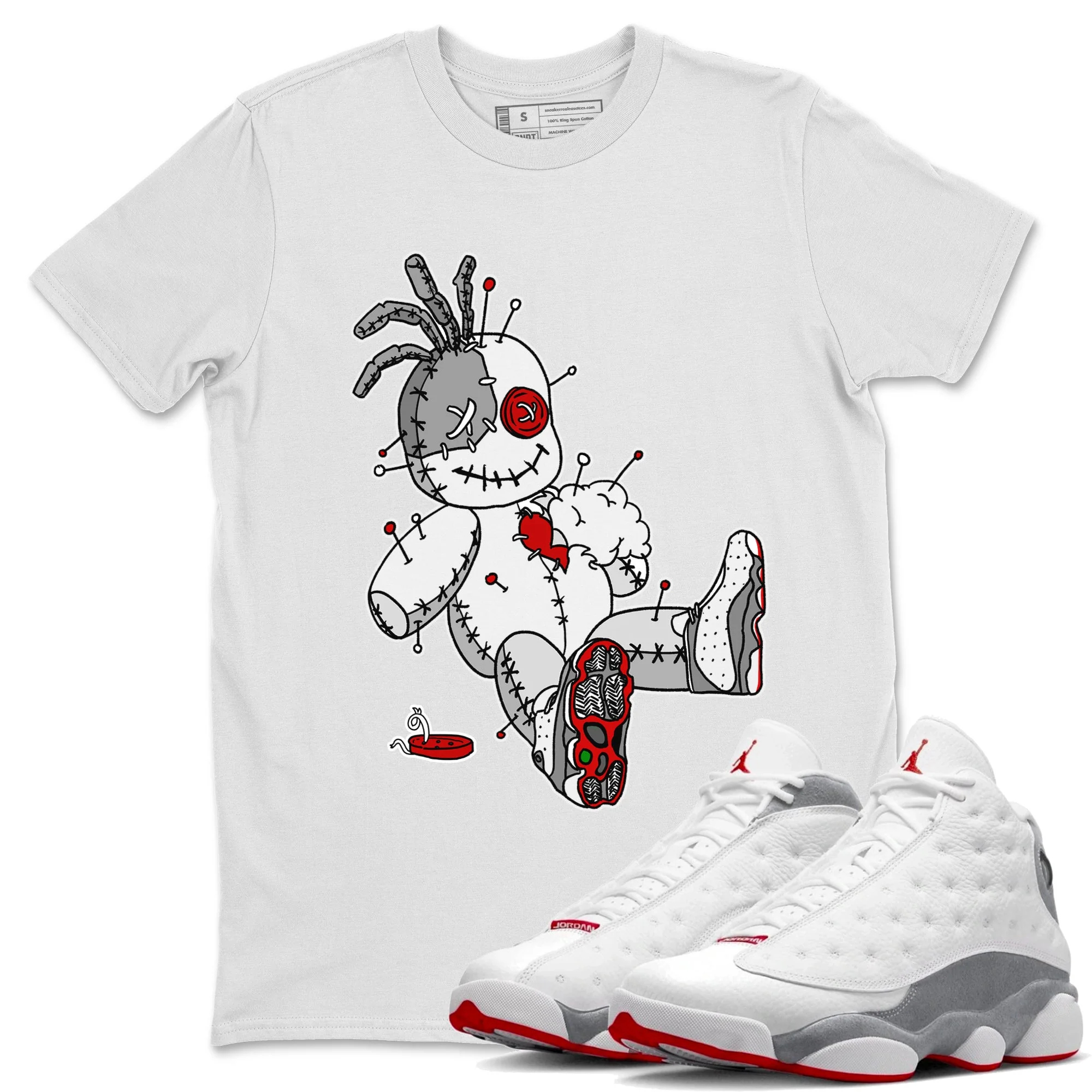Voodoo Doll Unisex Tops - Air Jordan 13 Wolf Grey
