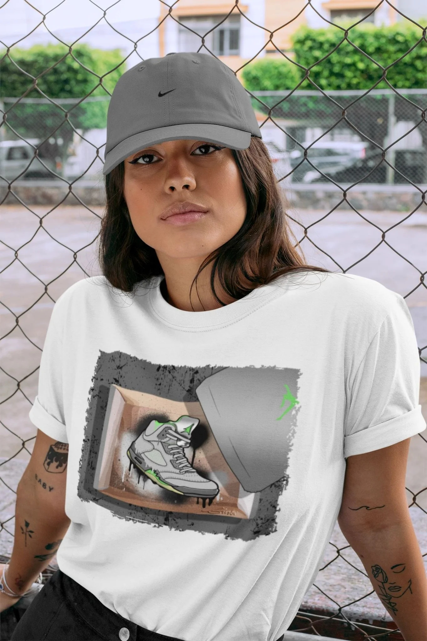 New Kicks Unisex Tops - Air Jordan 5 Green Bean