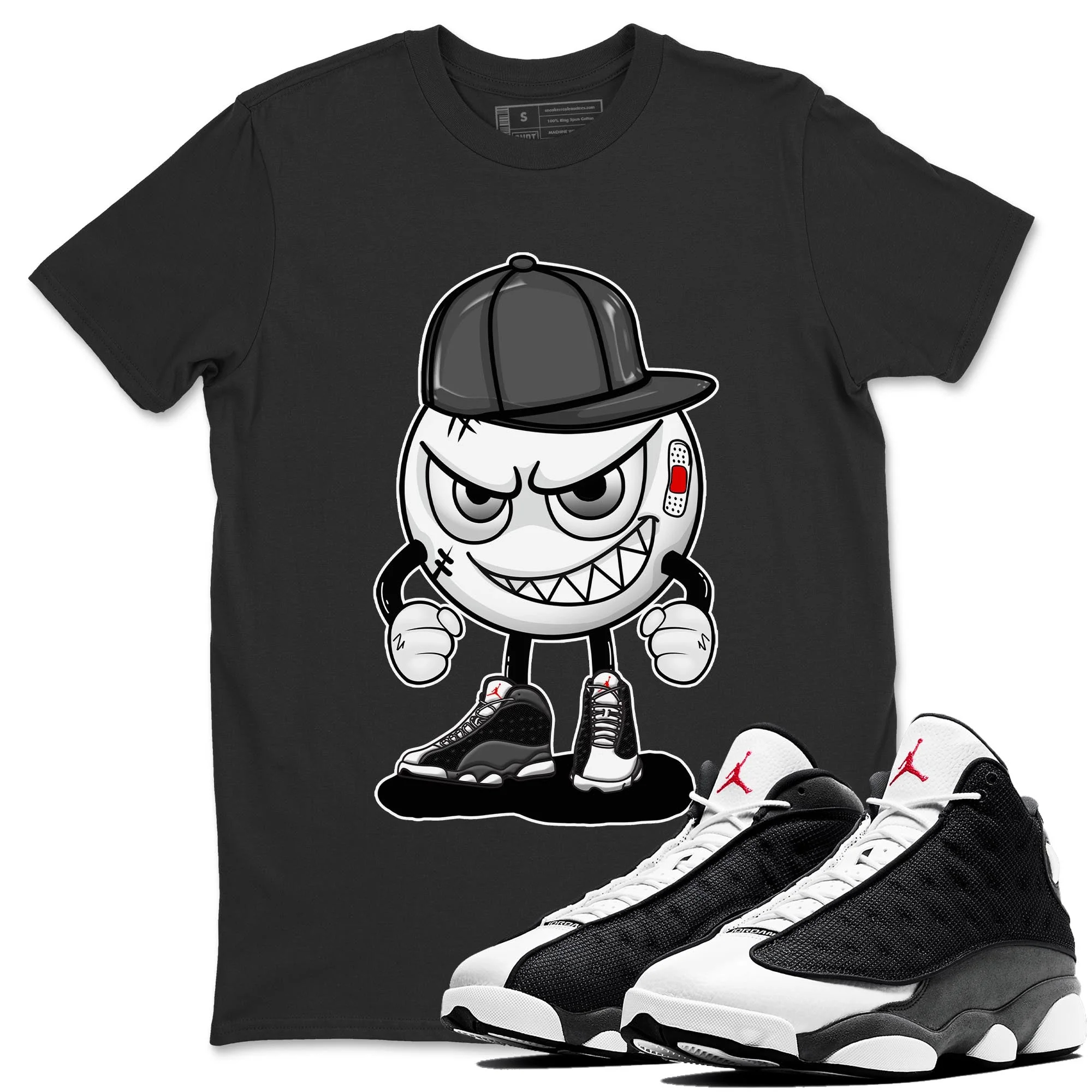Mischief Unisex Tops - Air Jordan 13 Black Flint