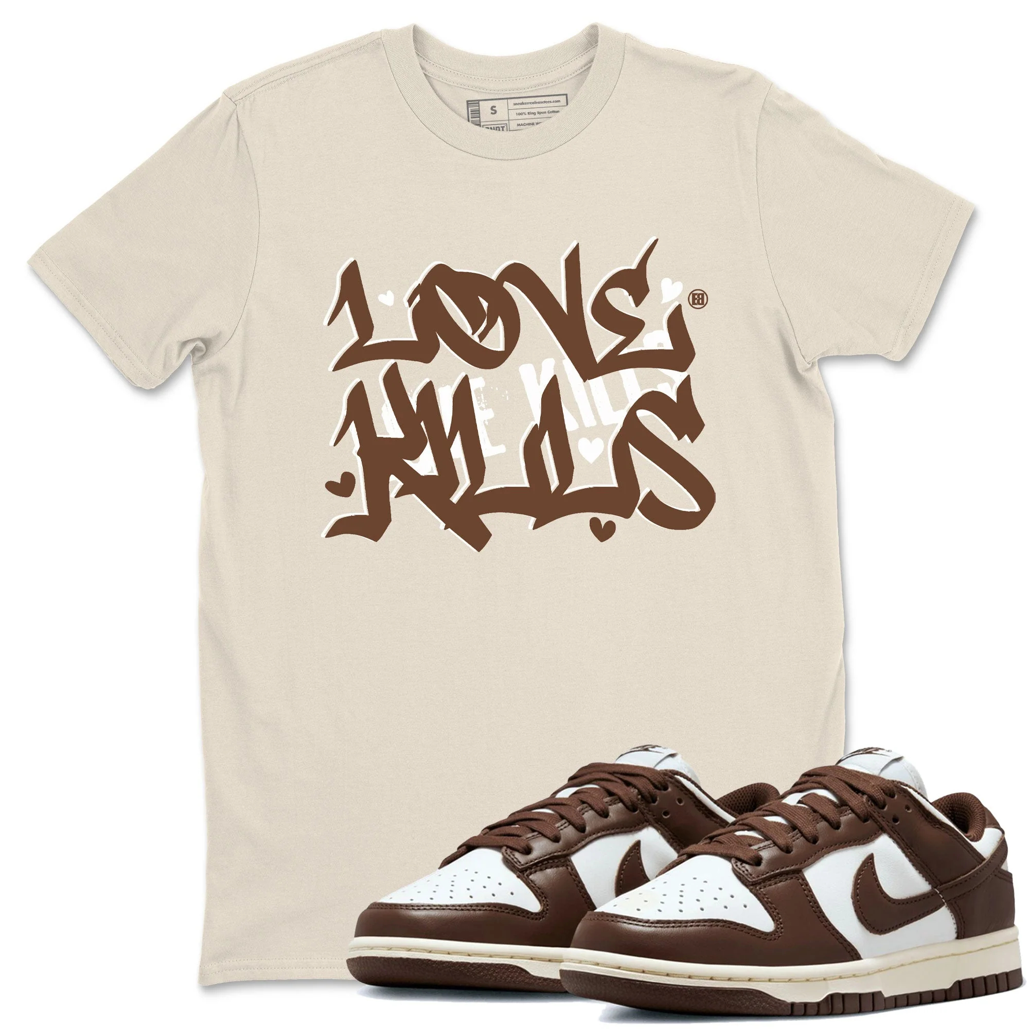 Love Kills Sneaker Tee - Dunk Cacao Wow