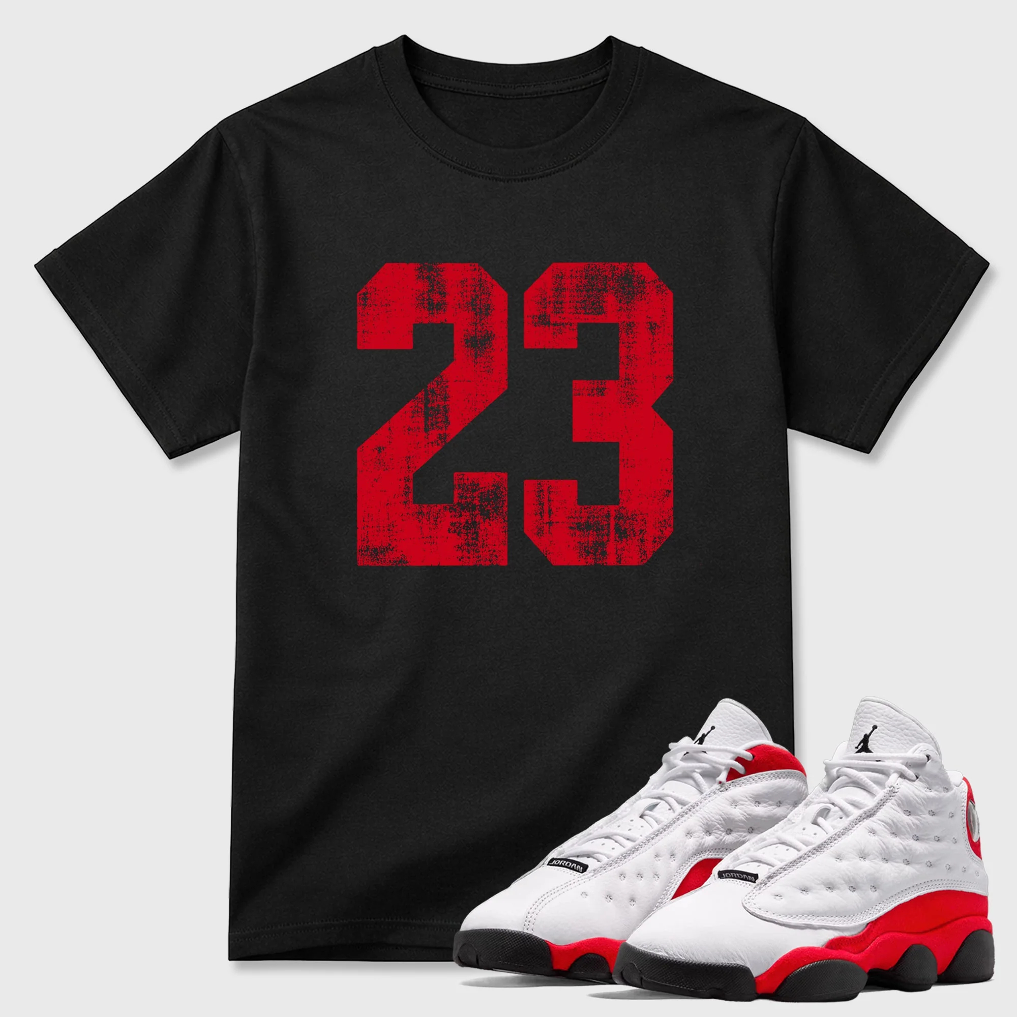 No.23 Sneaker Tees - Air Jordan 13 University Red