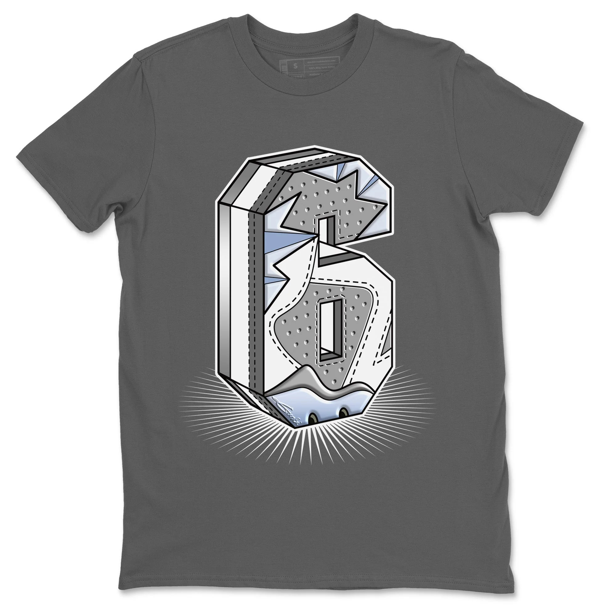 Number Statue Unisex Tops - Air Jordan 6 Cool Grey
