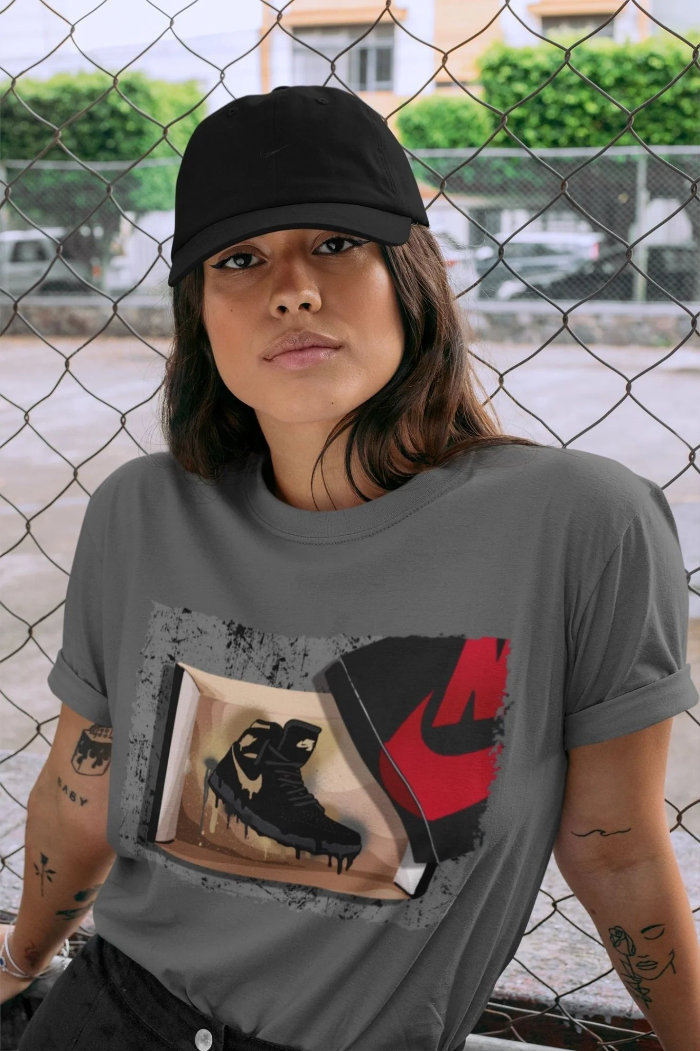 New Kicks Unisex Tops - Air Jordan 1 Black Metallic Gold