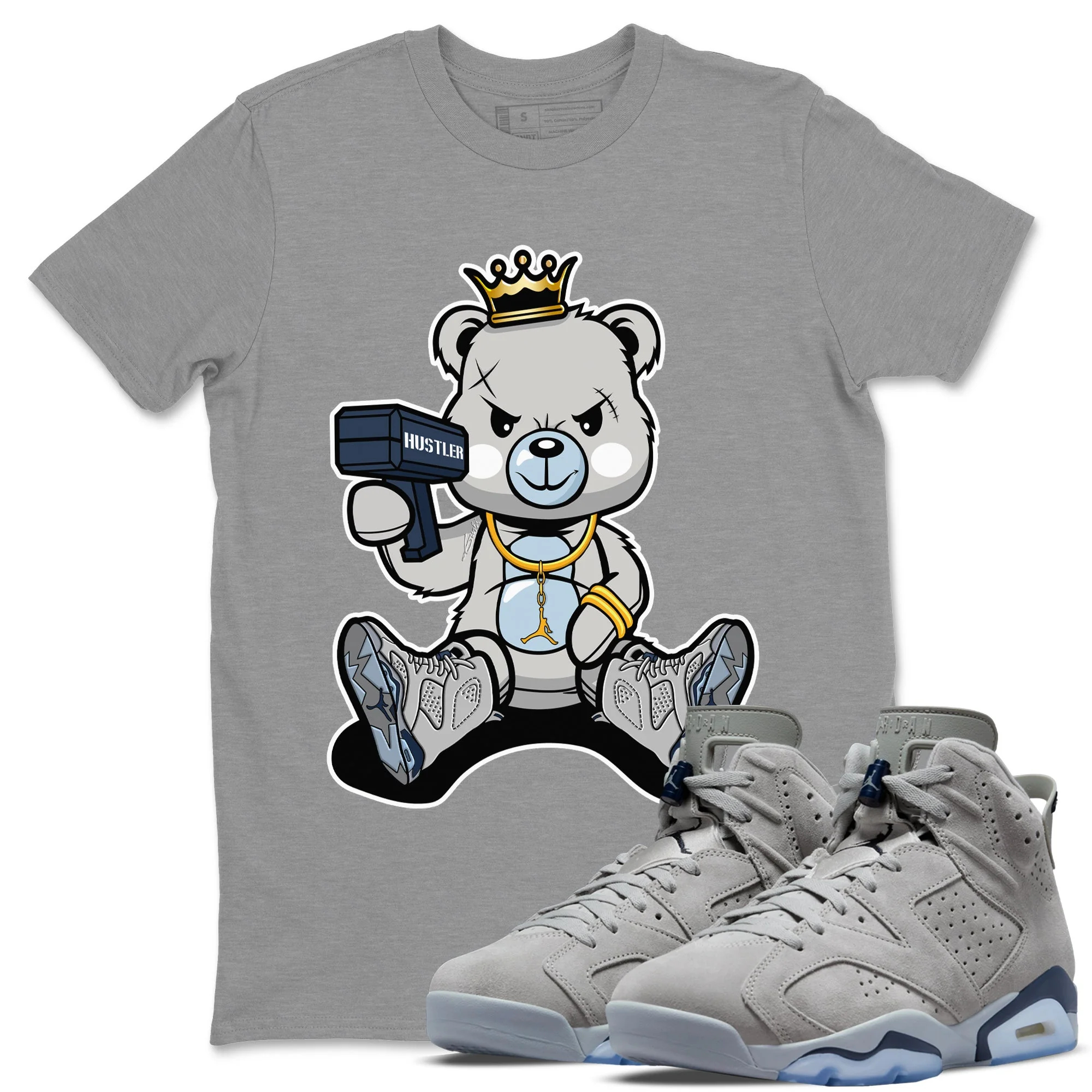 Bad King Baby Bear Unisex Tops - Air Jordan 6 Georgetown