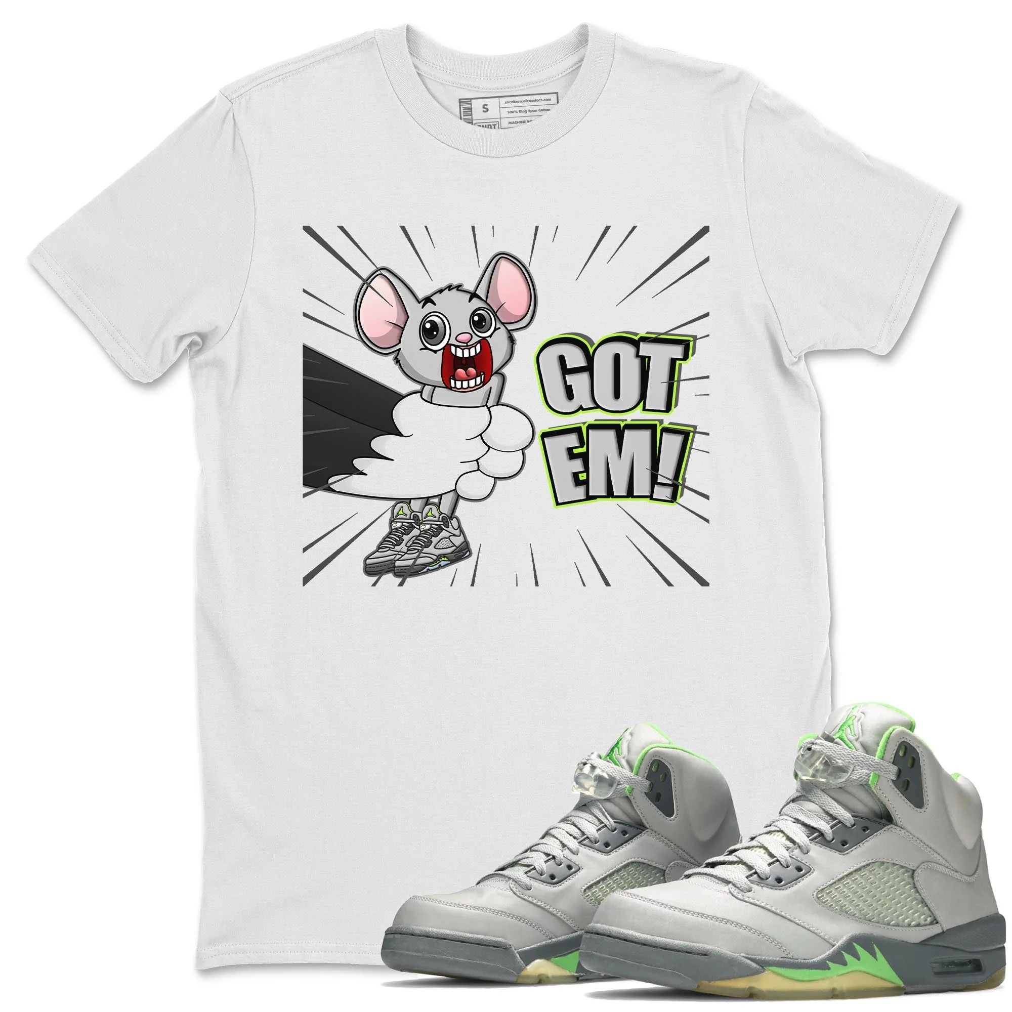 T&J Got Em Unisex Tops - Air Jordan 5 Green Bean