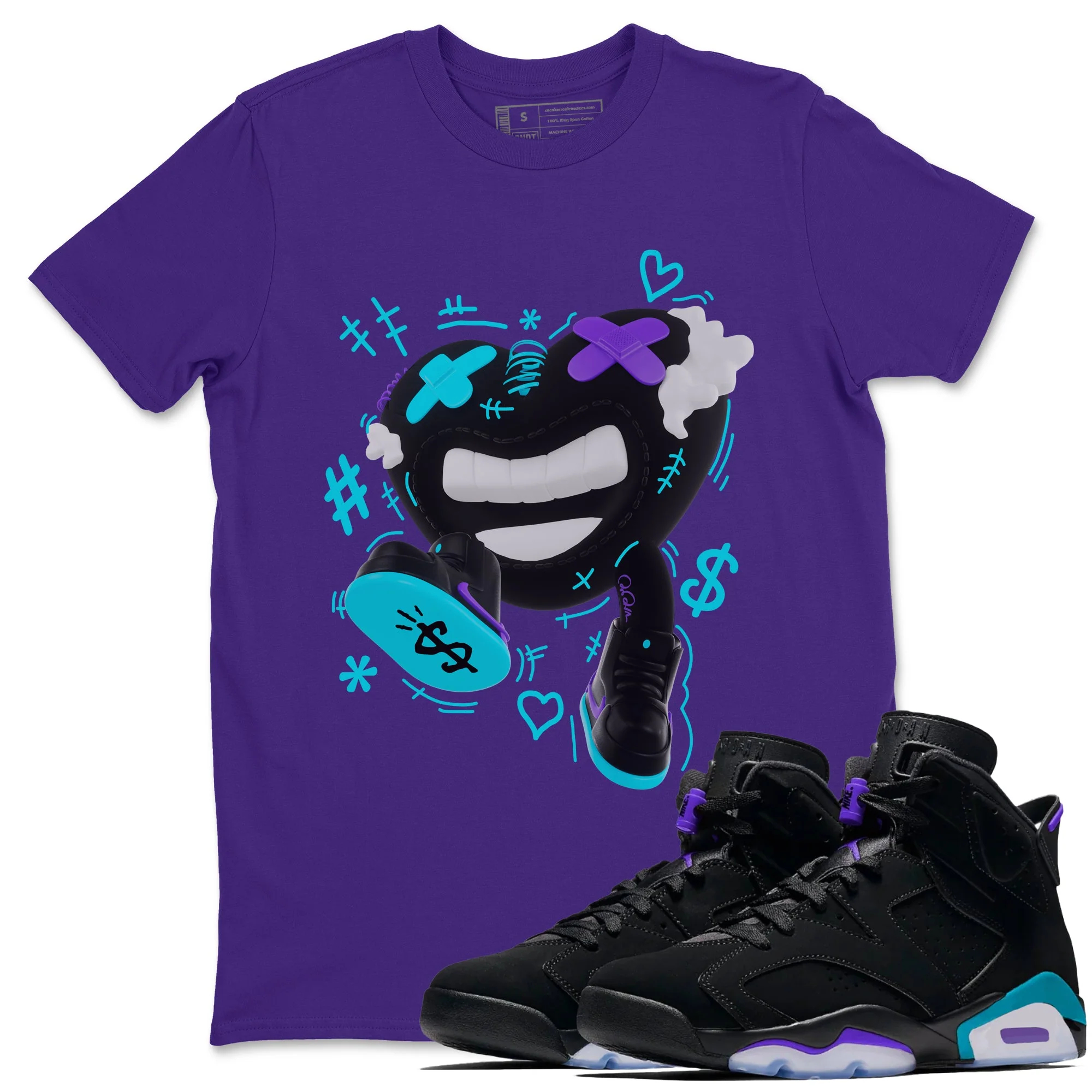 Walk In Love SNRT Sneaker Tee - Air Jordan 6 Aqua