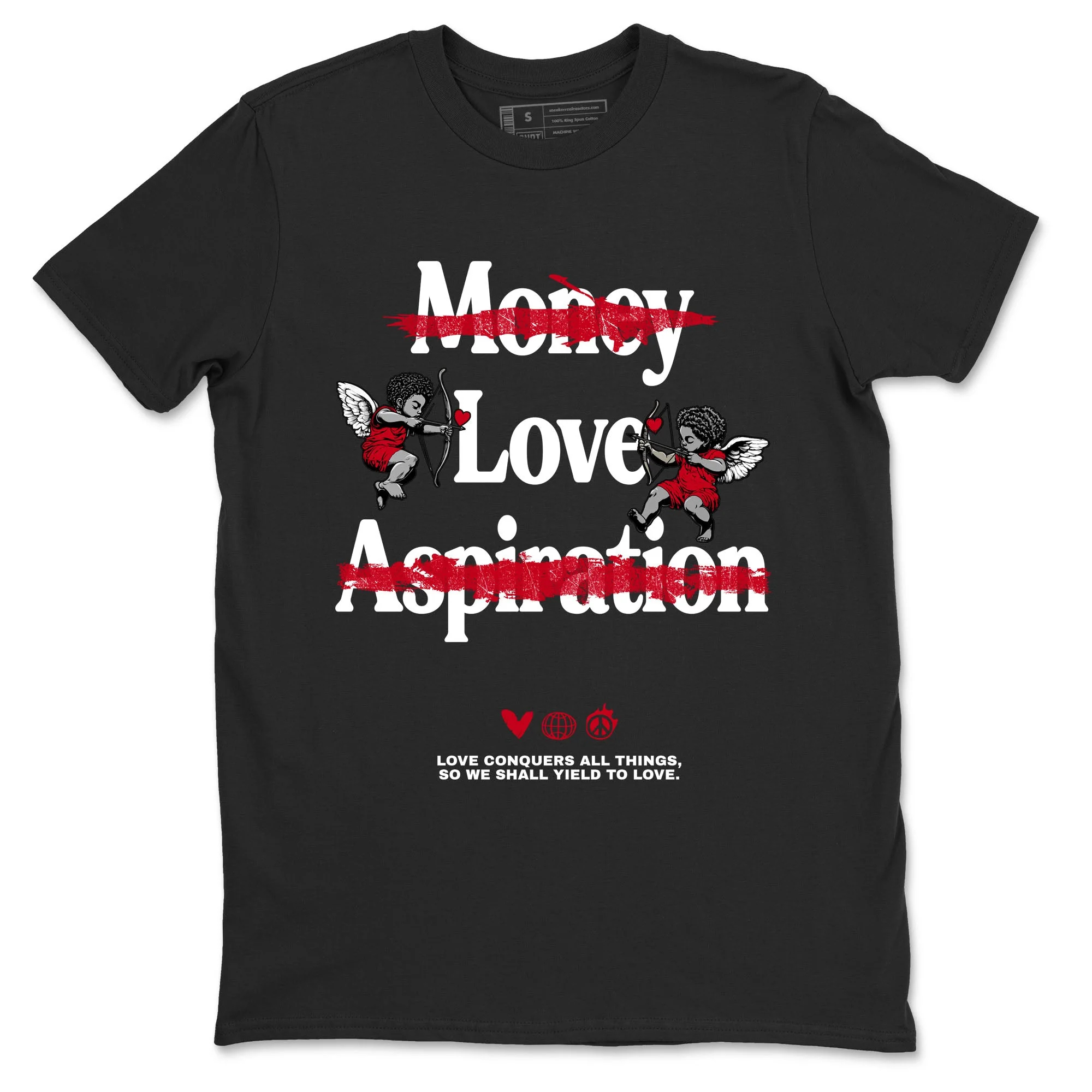 Love Conquers All Things Sneaker Tees - Air Jordan 1 '85 Bred