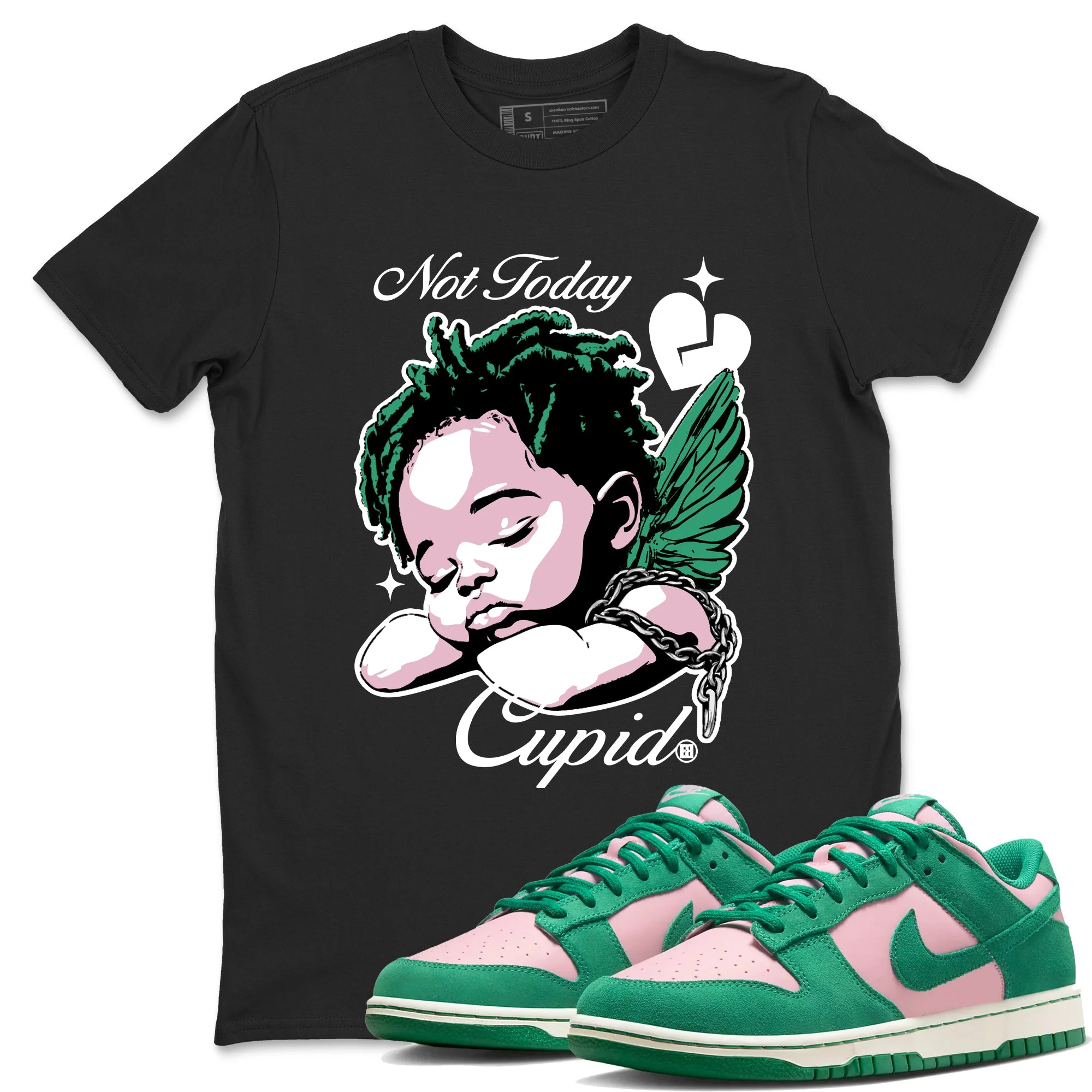 Not Today Cupid Sneaker Tees - Dunk Medium Soft Pink Malachite