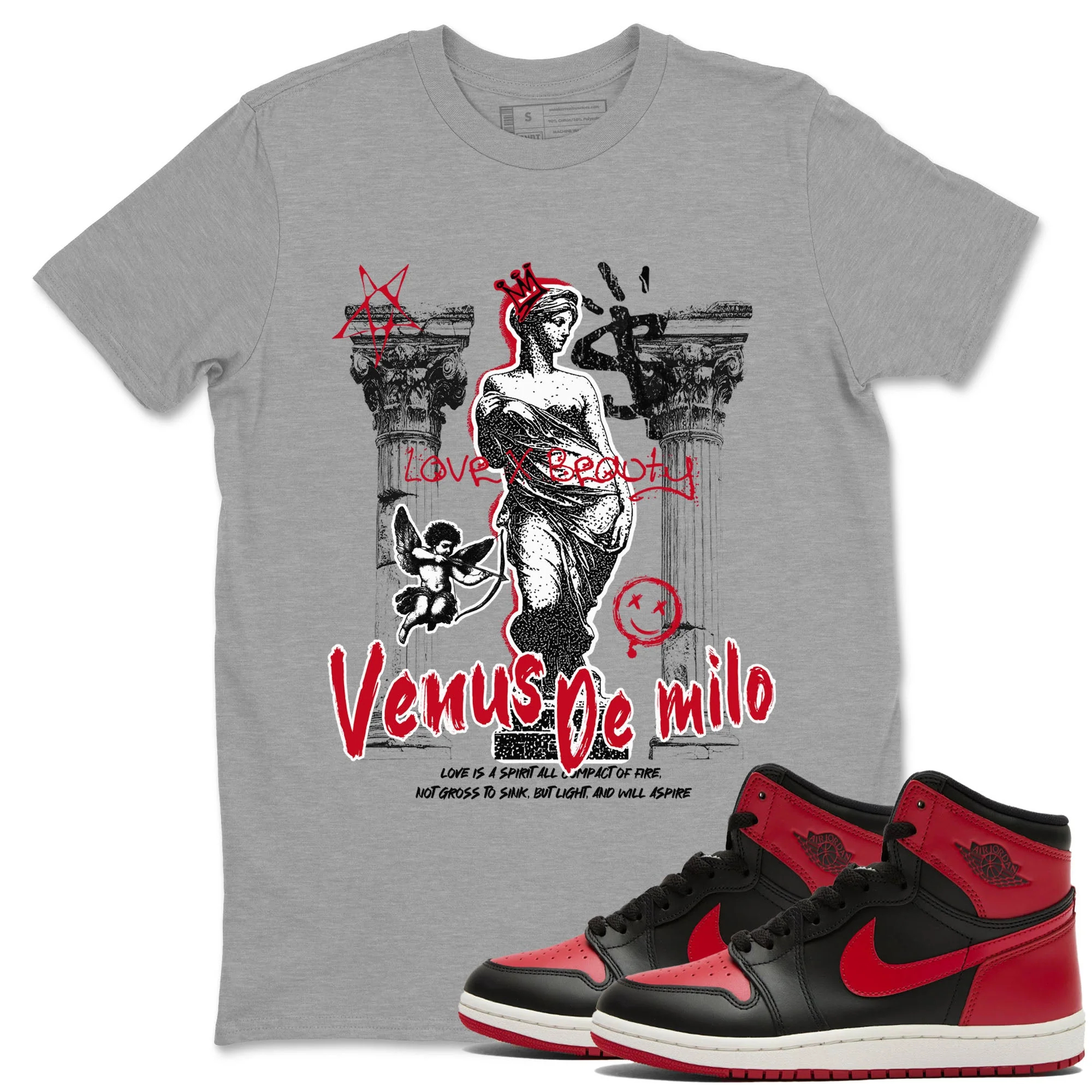 Venus De Milo Sneaker Tees - Air Jordan 1 '85 Bred