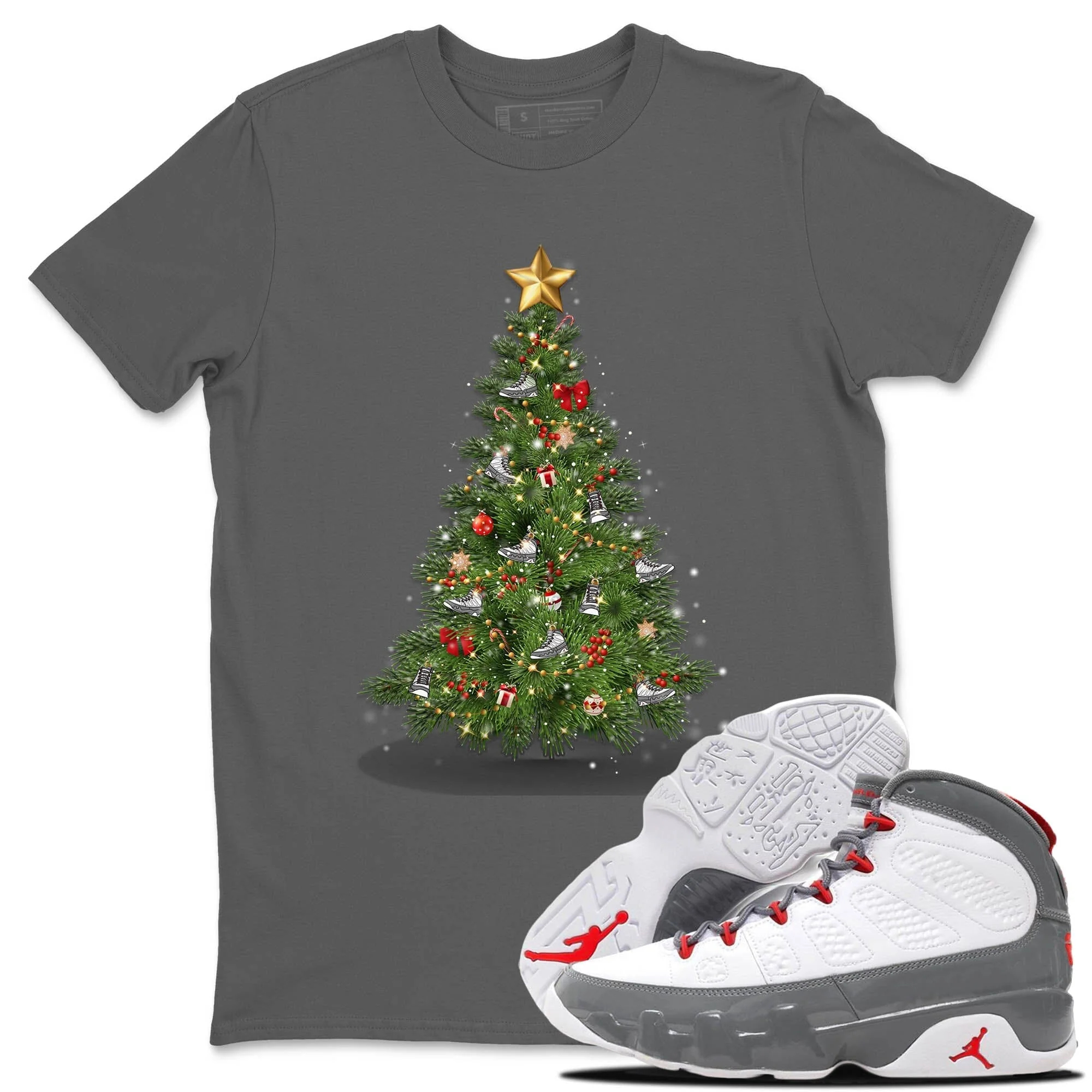 Christmas Tree Unisex Tops - Air Jordan 9 Fire Red