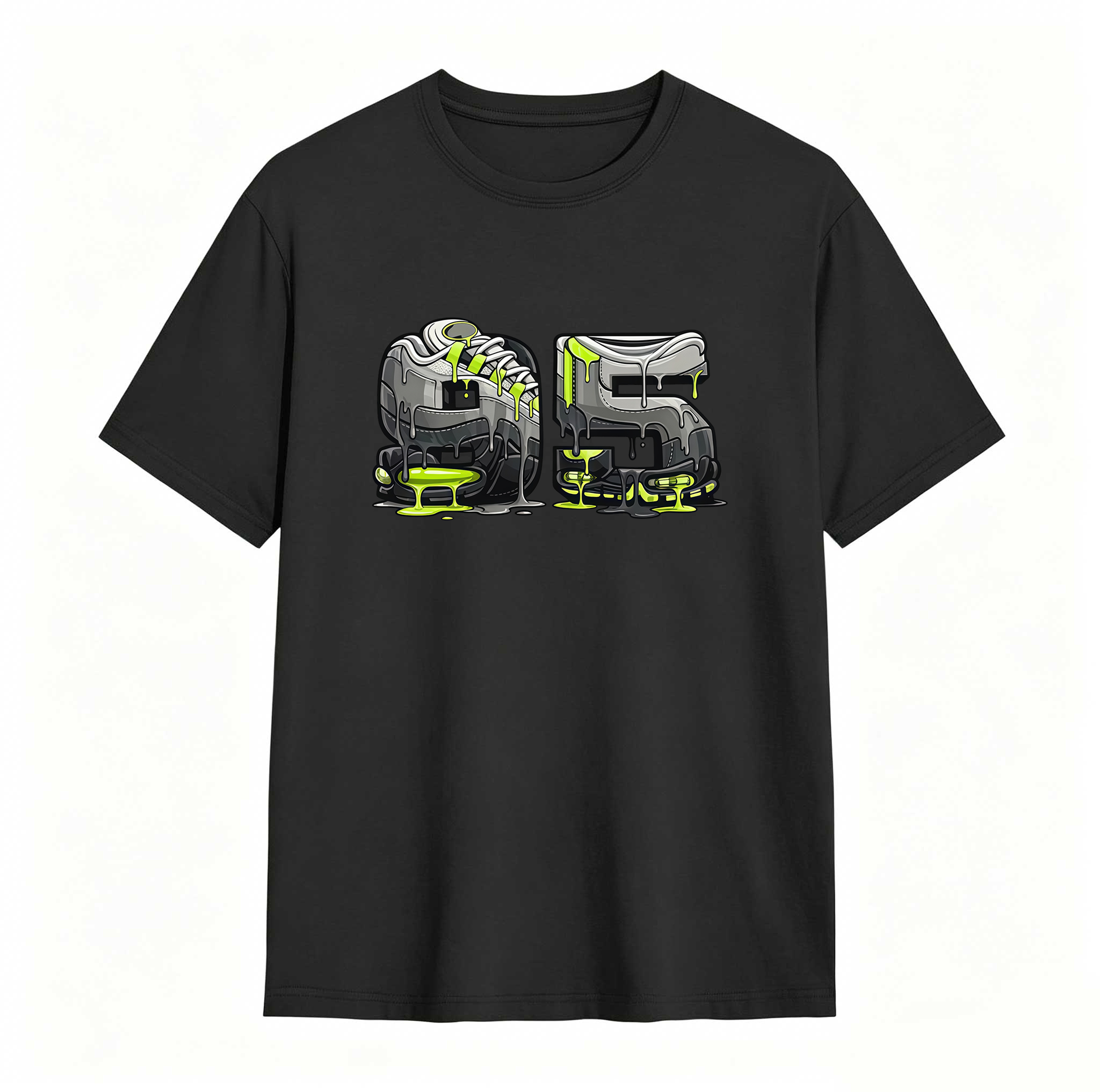 95 Tee Shirt Black to Match Air Max 95 OG NEON Big Bubble, Sneaker Tee,Adults & Kid Clothing, Air Max 95 OG tshirt