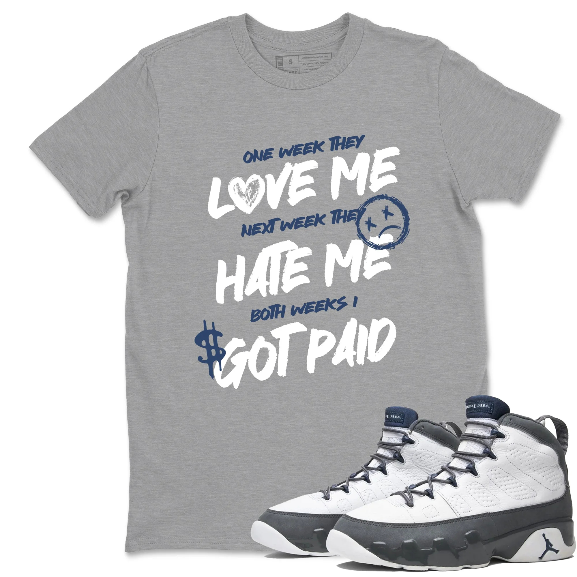 I Got Paid Sneaker Tees - Air Jordan 9 Flint Grey