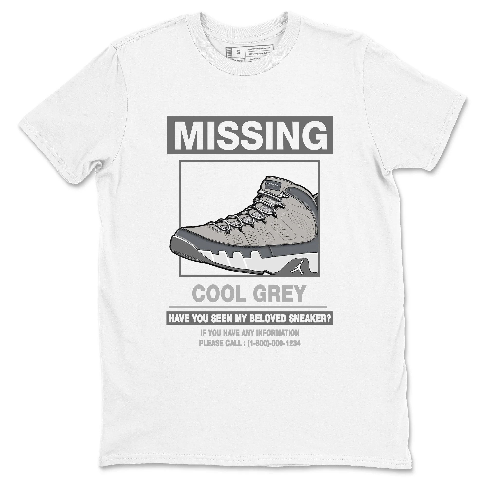 Missing Sneaker Sneaker Tees - Air Jordan 9 Cool Grey