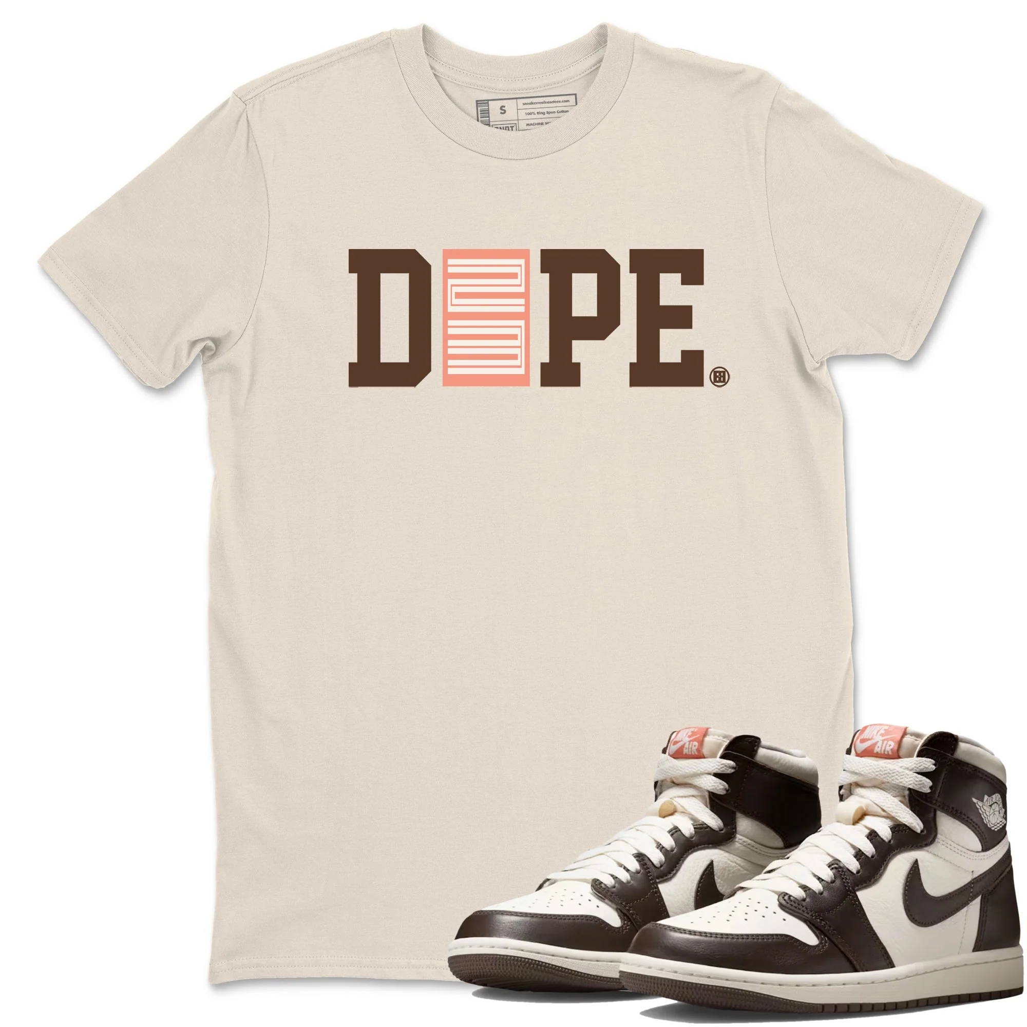 Dope 23 Sneaker Tees - Air Jordan 1 Baroque Brown