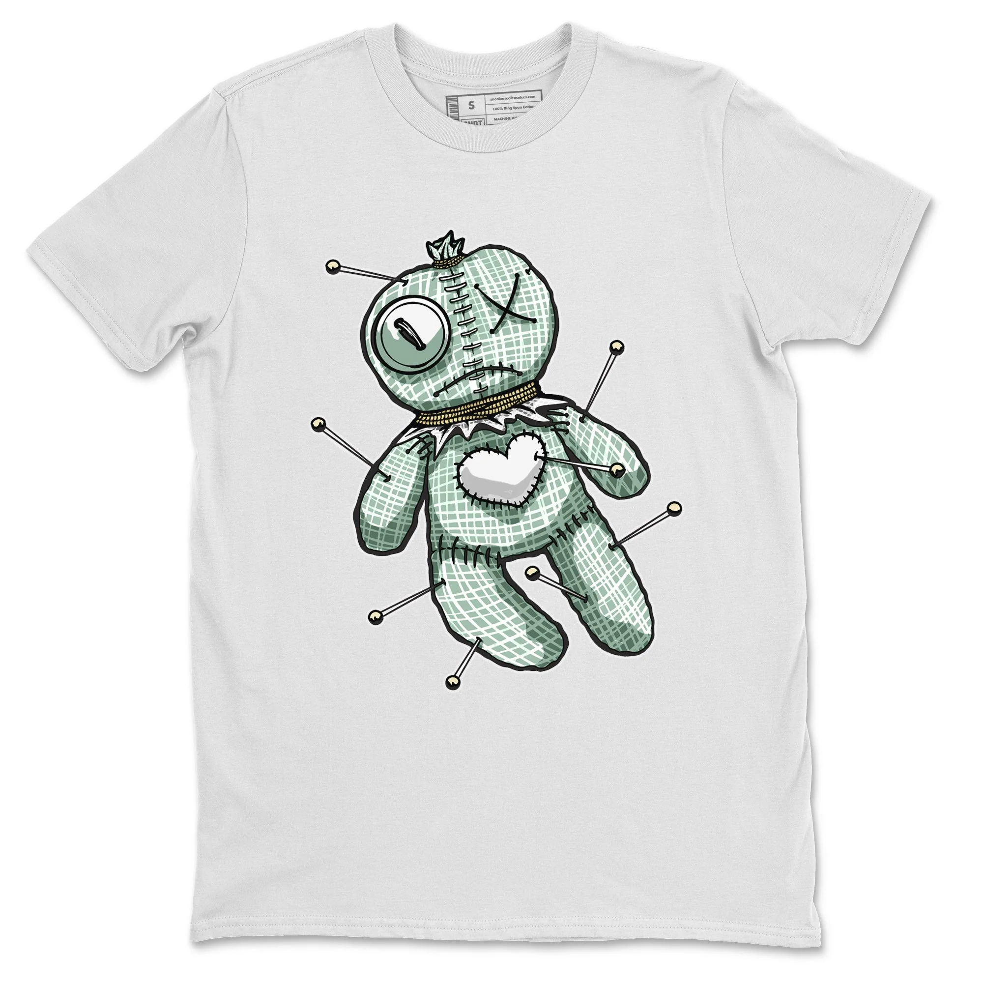 Linen Voodoo Doll Unisex Tops - Dunk Mica Green