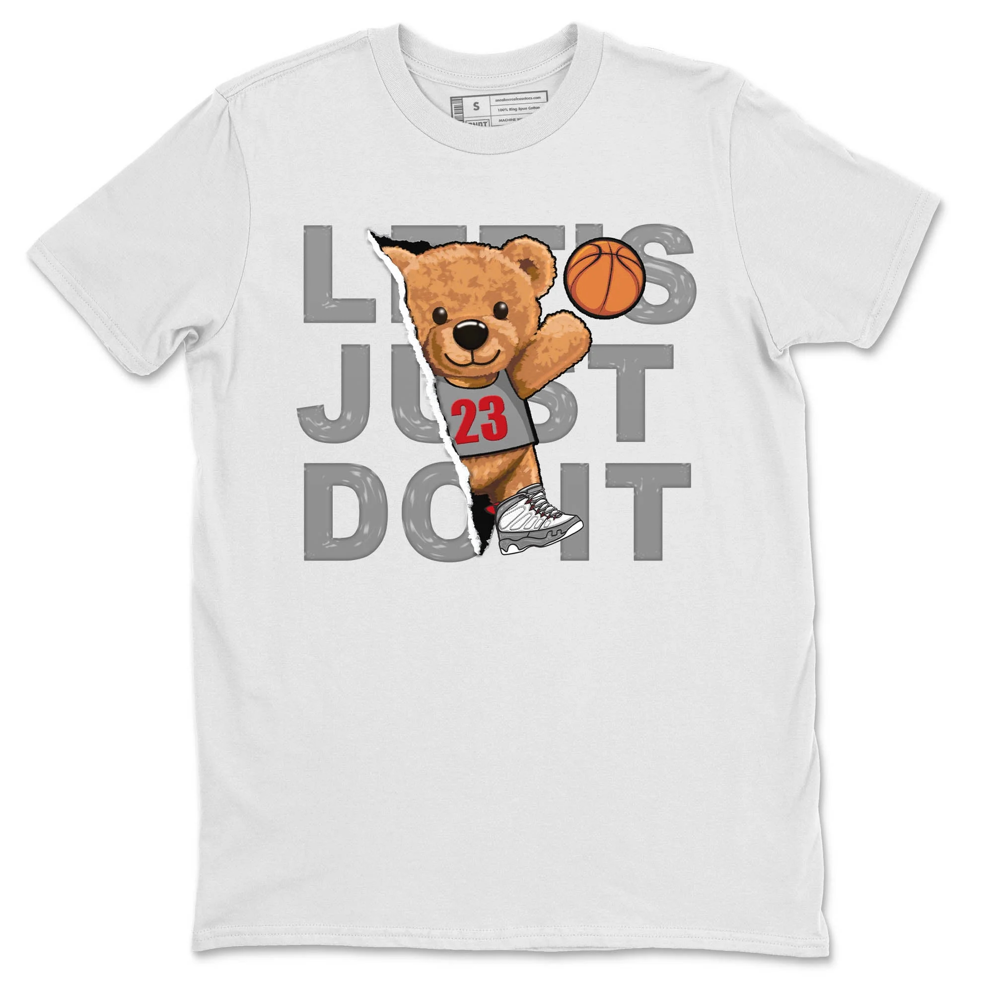 Rip Out Bear Unisex Tops - Air Jordan 9 Fire Red