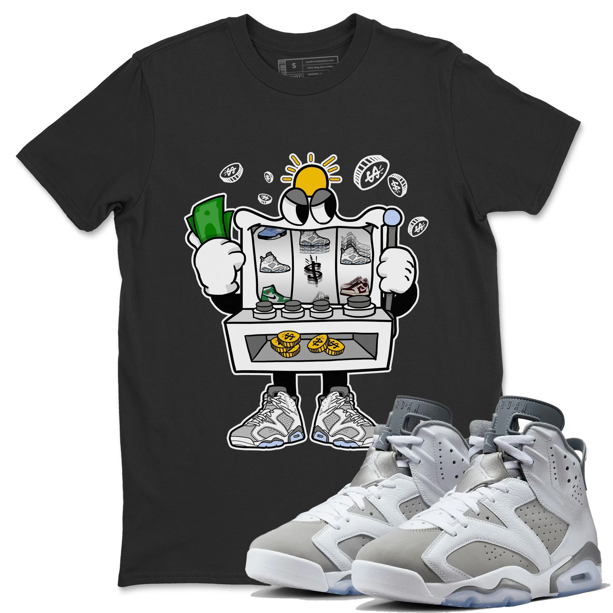 Slot Machine Unisex Tops - Air Jordan 6 Cool Grey