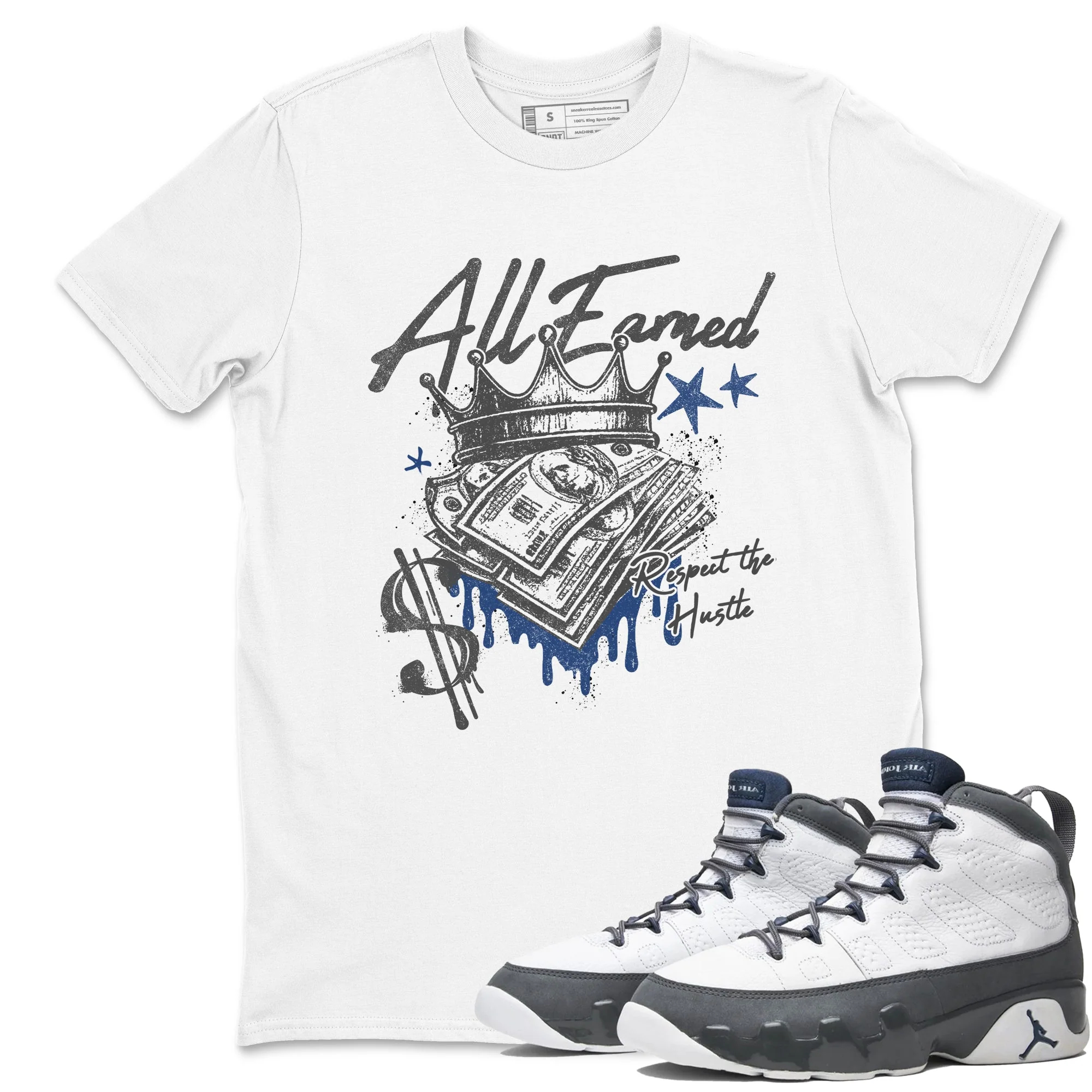 All Earned Sneaker Tees - Air Jordan 9 Flint Grey