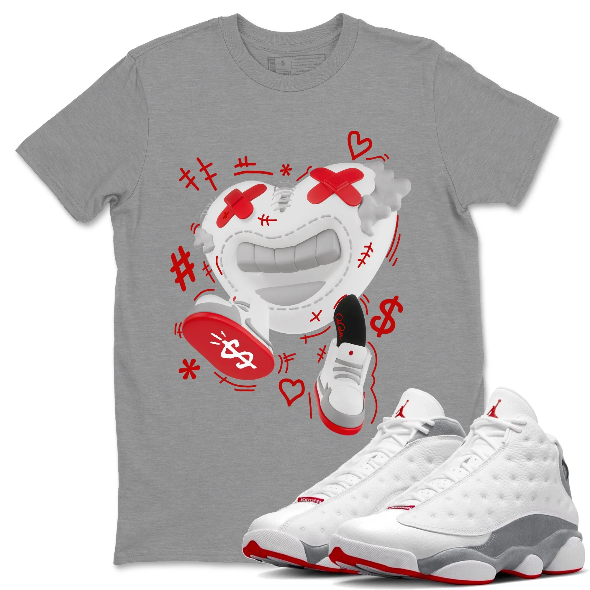 Walk In Love Sneaker Tee - Air Jordan 13 Wolf Grey