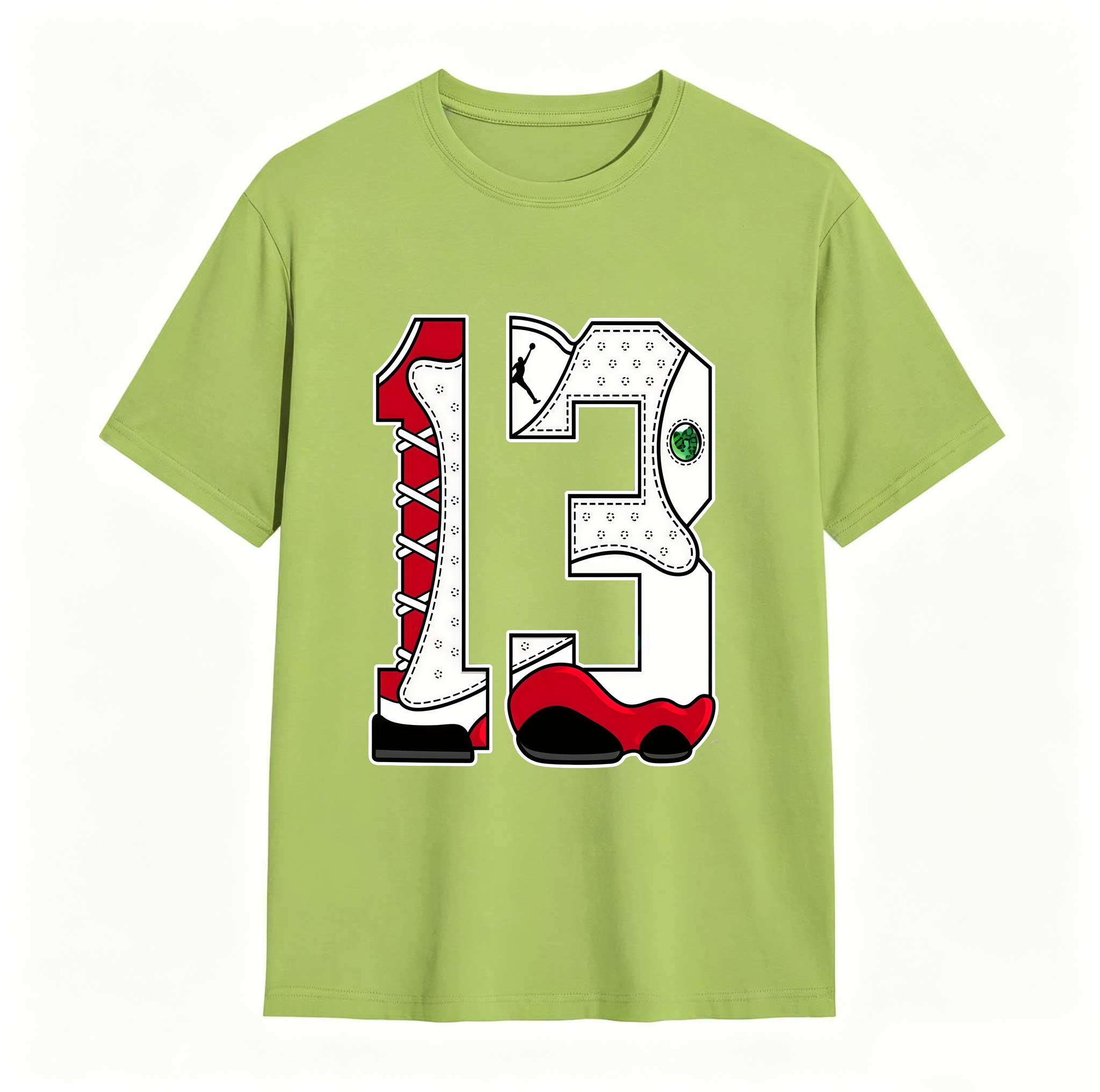 Cartoon Hands Sneaker Tees - Match Air Jordan 13 University Red