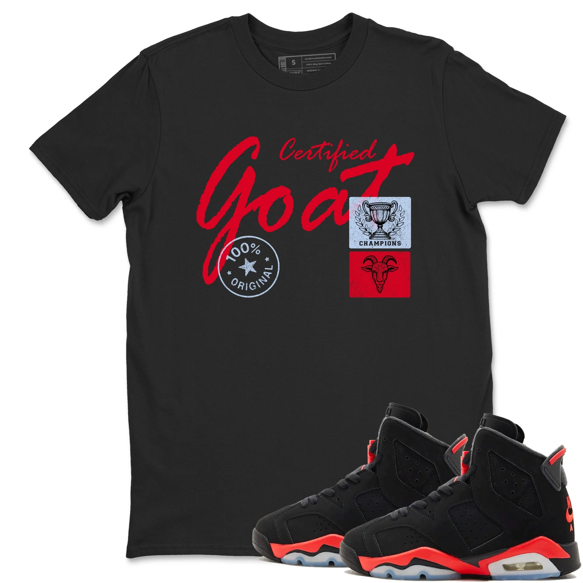 Certified Goat Sneaker Tees - Air Jordan 6 Reverse Infrared