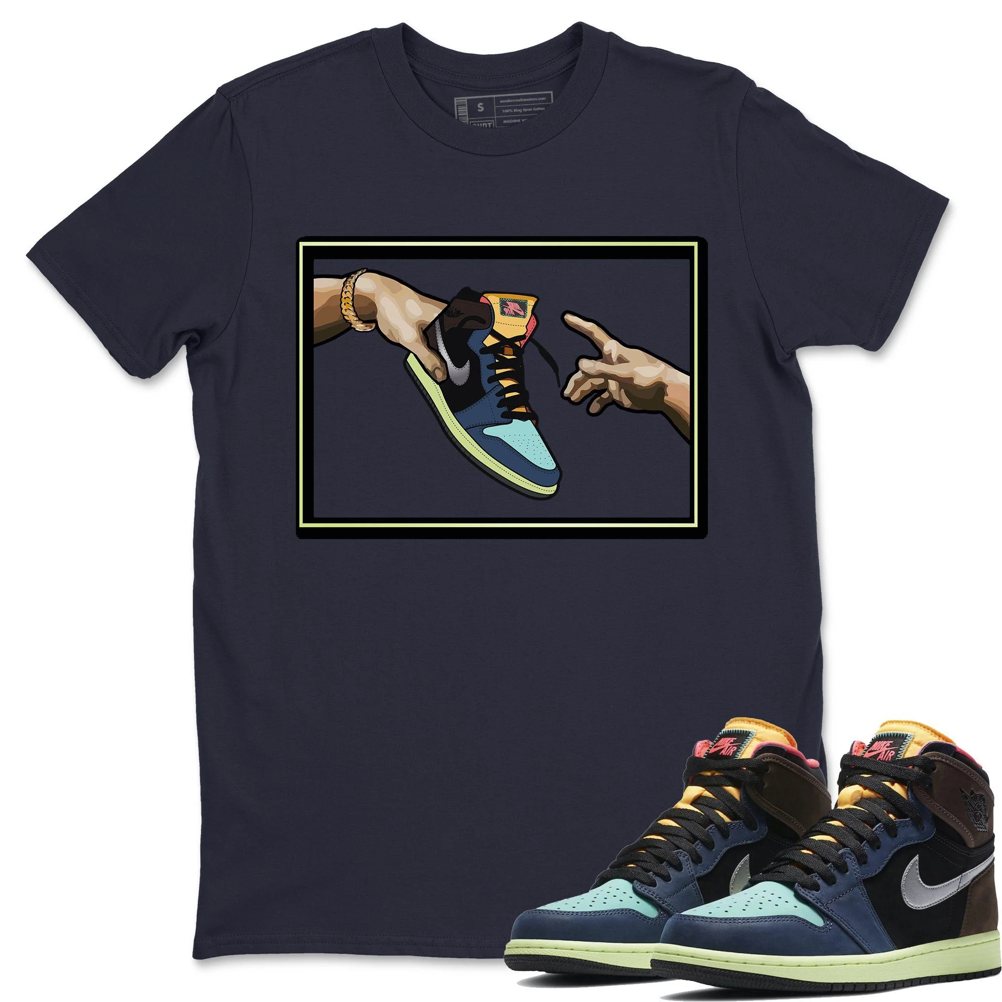 Adam's Creation Unisex Tops - Air Jordan 1 Bio Hack