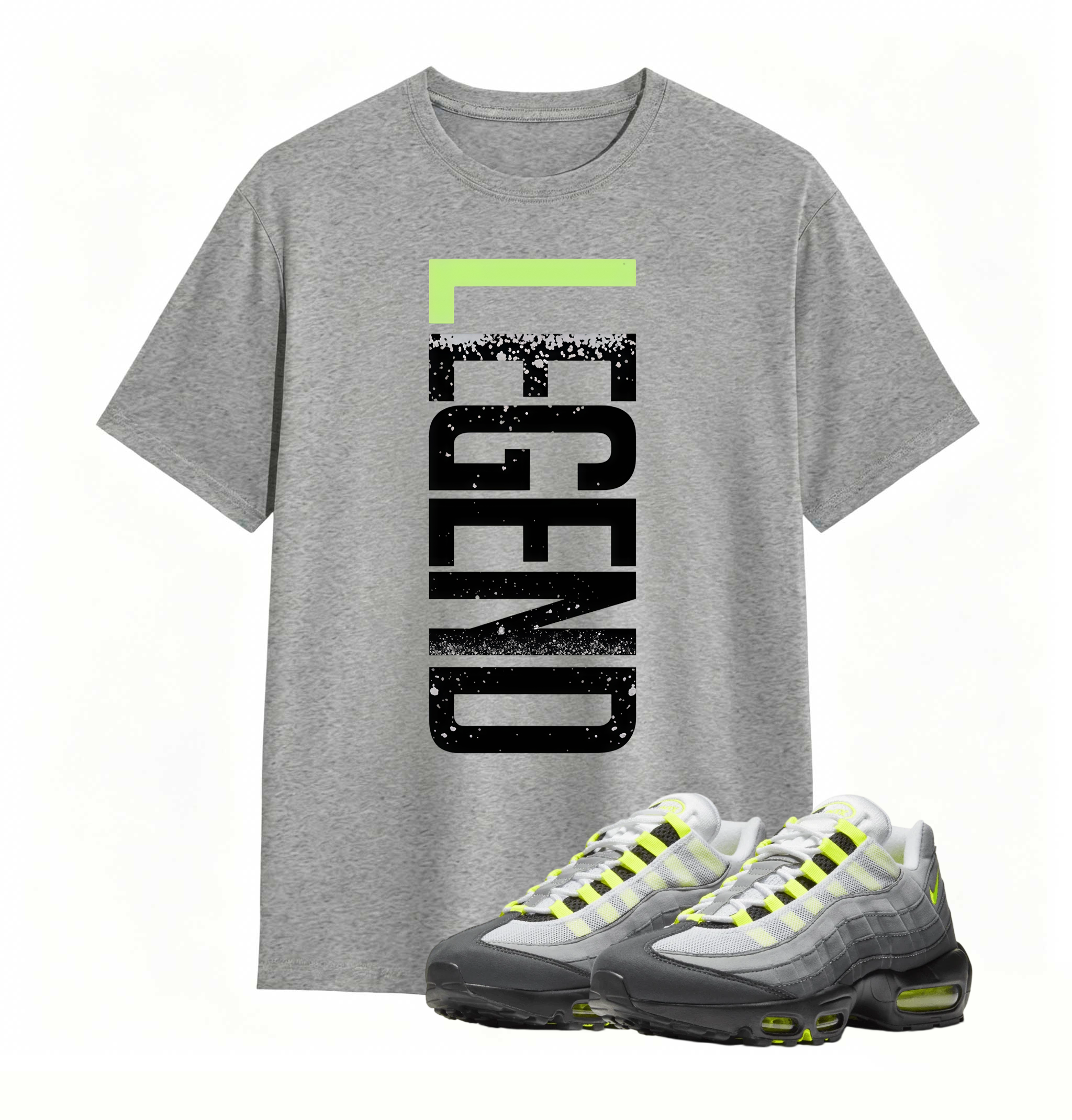 Air Max 95 OG Neon Yellow Matching VERTBLS Shirt