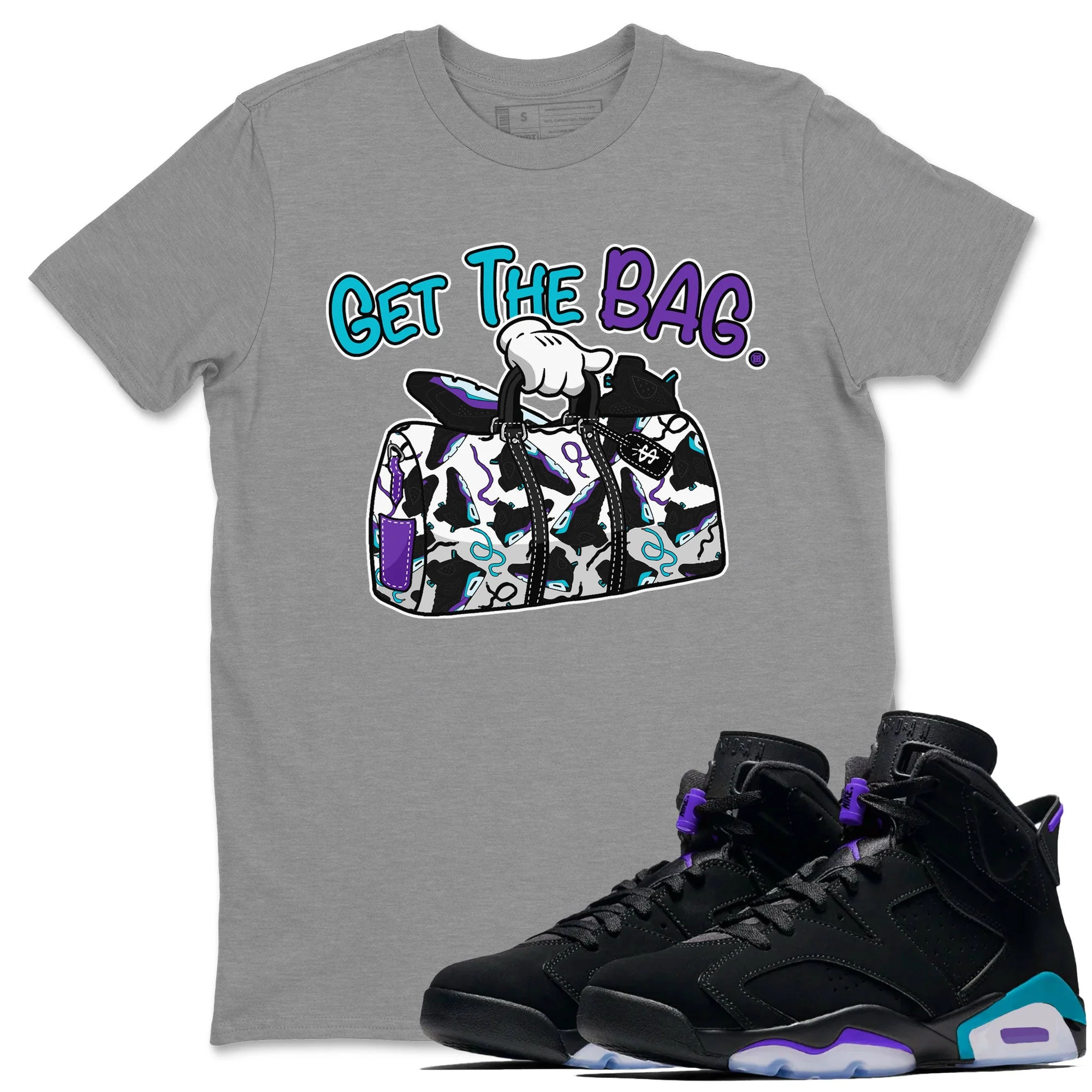 Get The Bag Unisex Tops - Air Jordan 6 Aqua