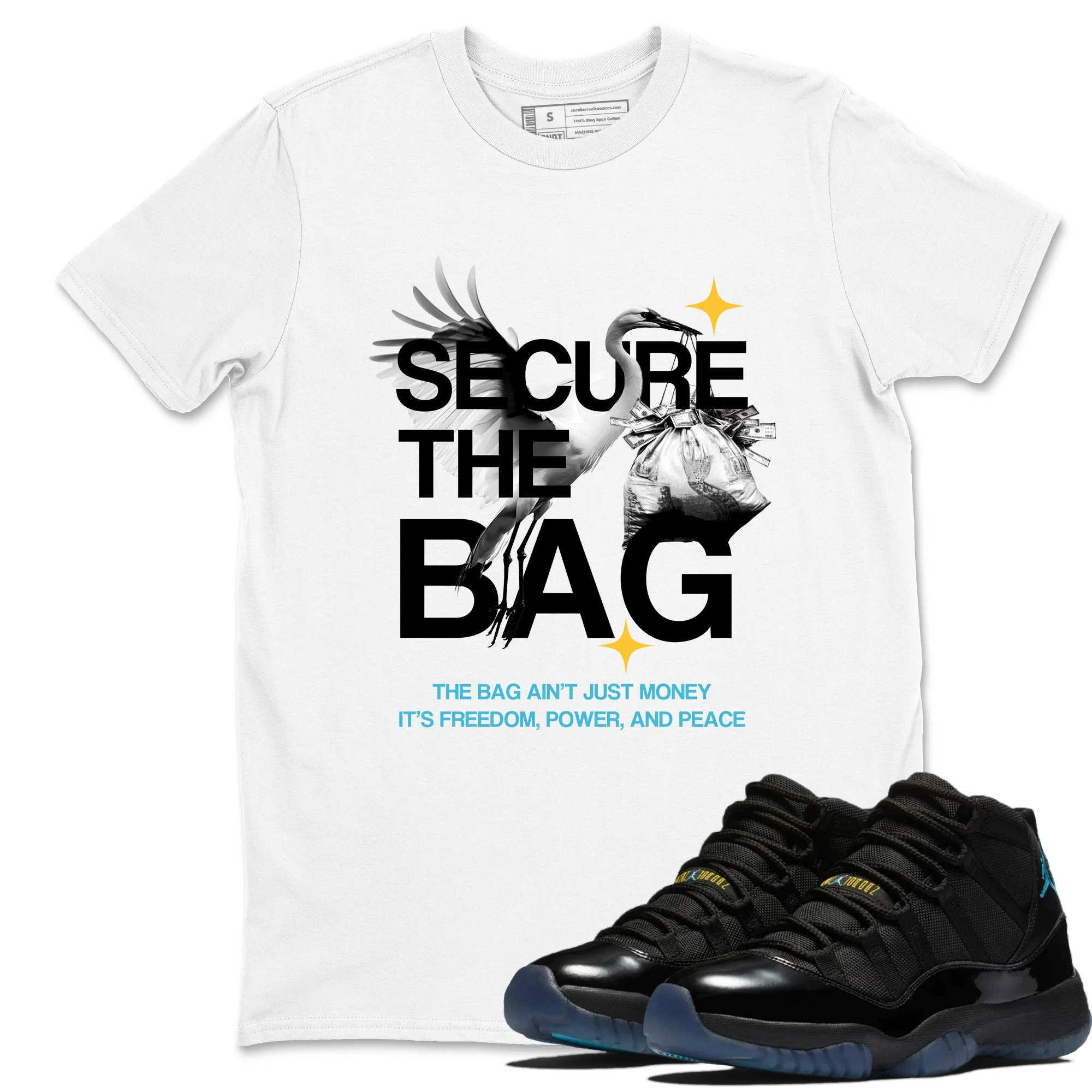 Secure The Bag Sneaker Tees - Air Jordan 11 Gamma