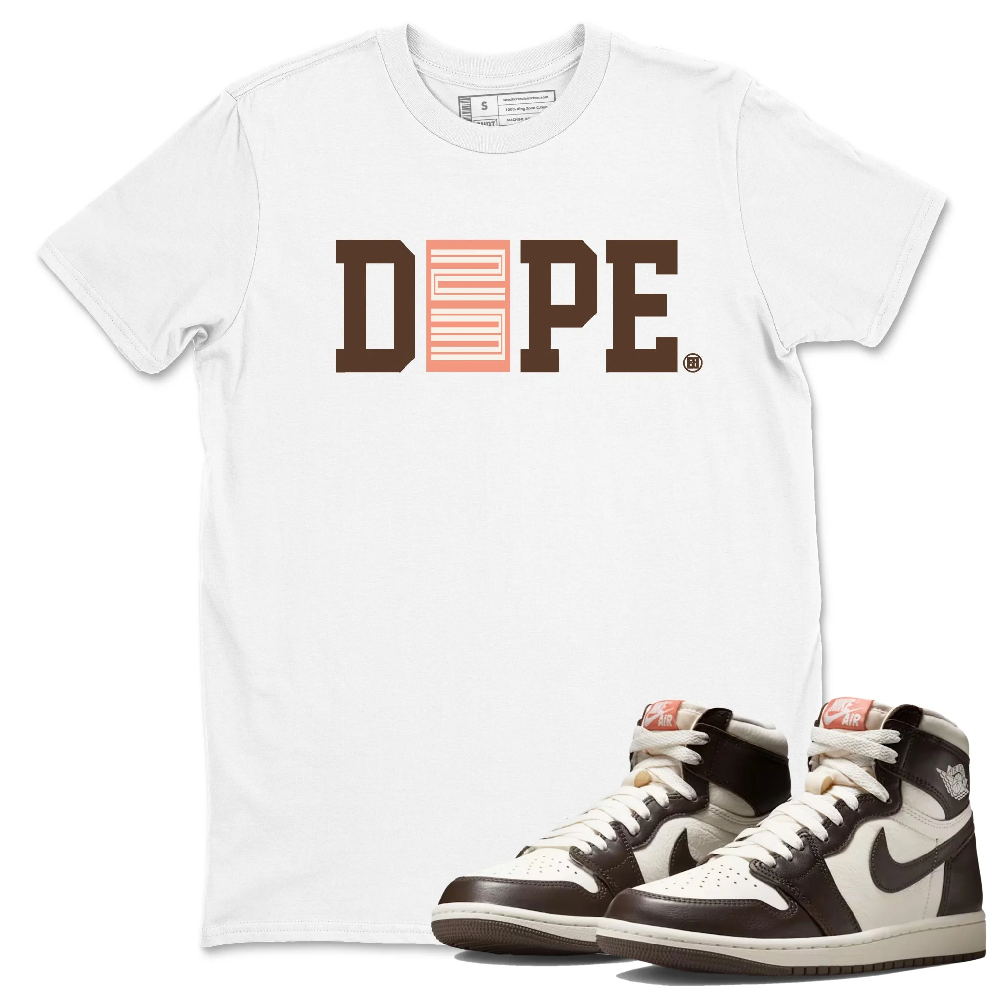 Dope 23 Sneaker Tees - Air Jordan 1 Baroque Brown