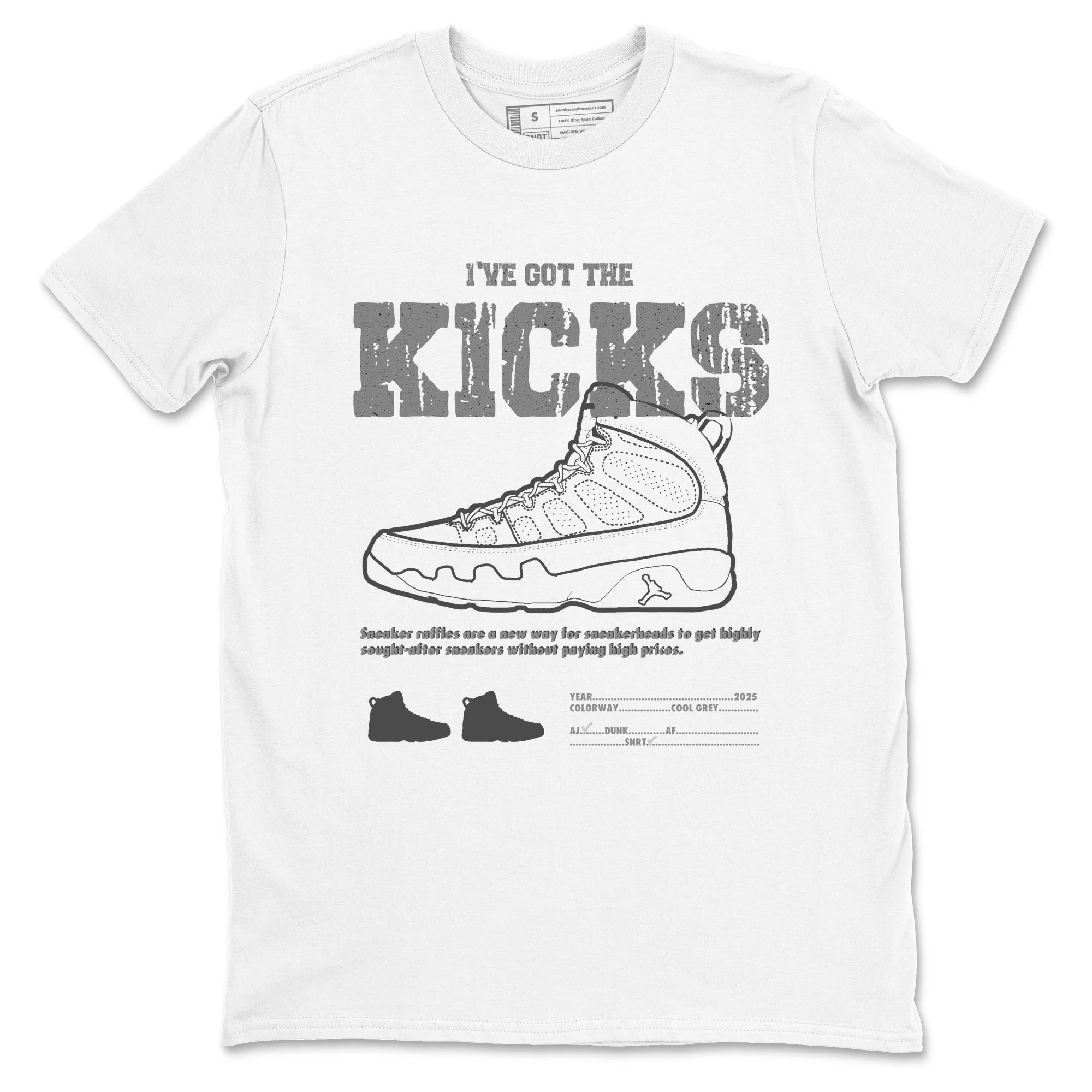 I've The Got The Kicks Sneaker Tees - Air Jordan 9 Cool Grey