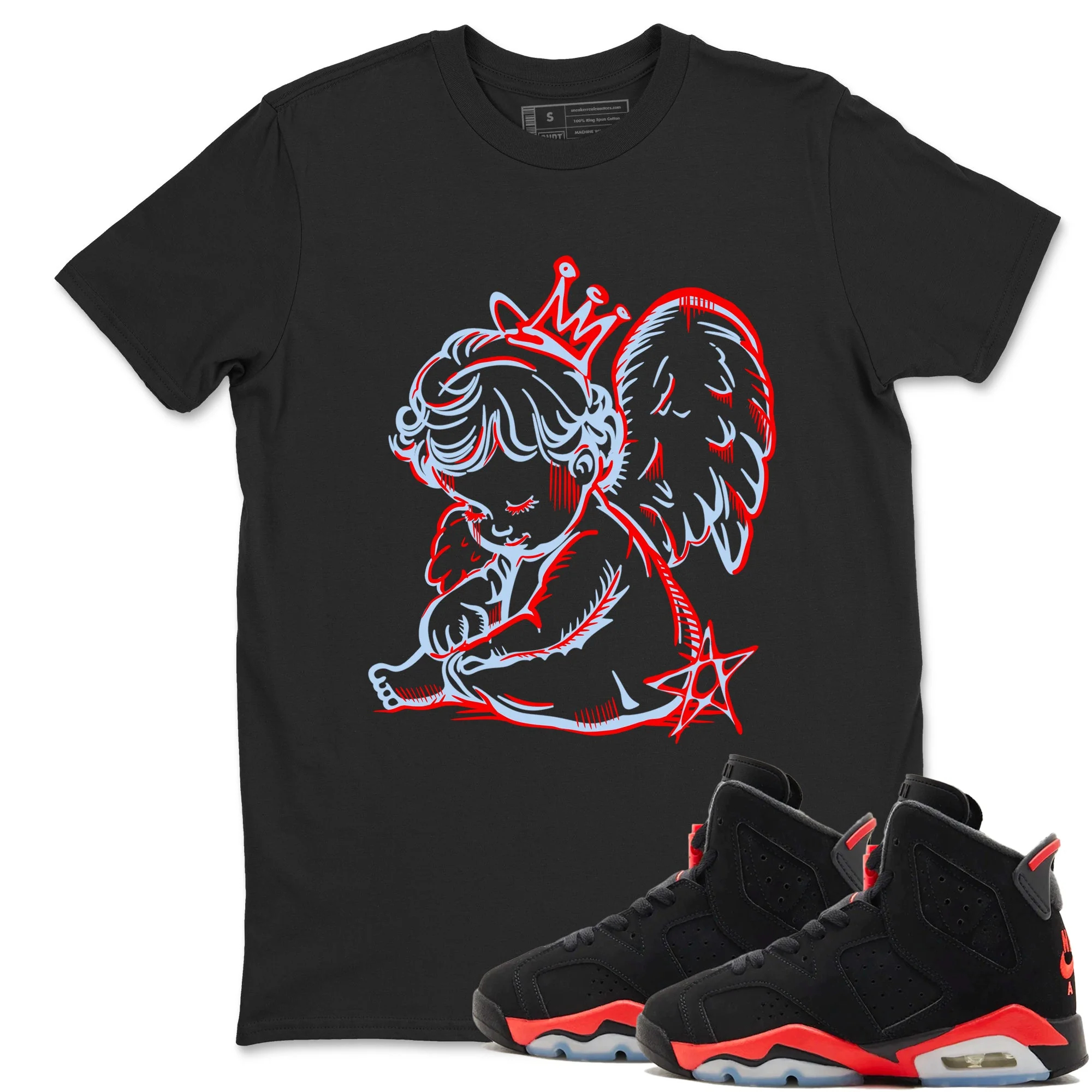 Neon Angel Sneaker Tees - Air Jordan 6 Reverse Infrared