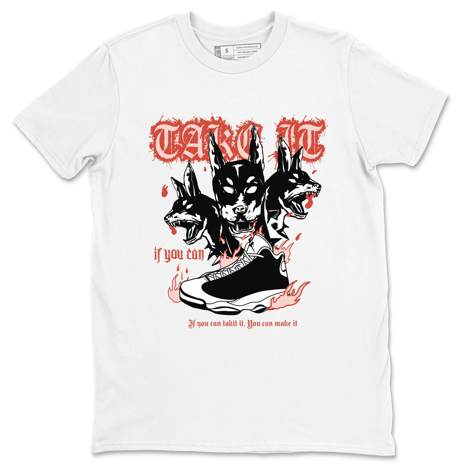 Hell Hounds Sneaker Tees - Air Jordan 13 Dune Red