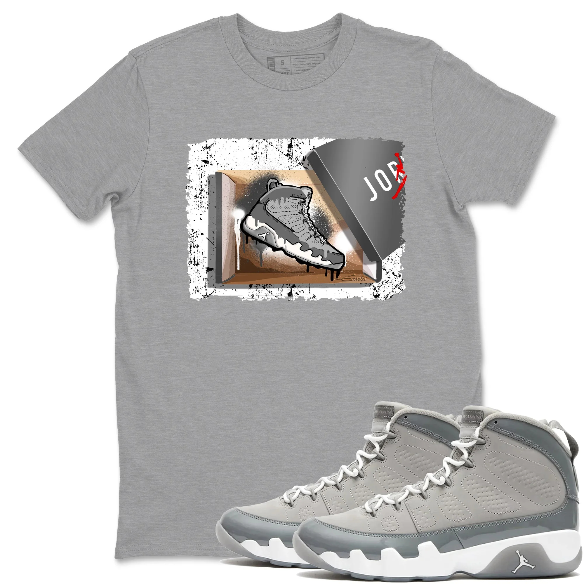 New Kicks Sneaker Tees - Air Jordan 9 Cool Grey
