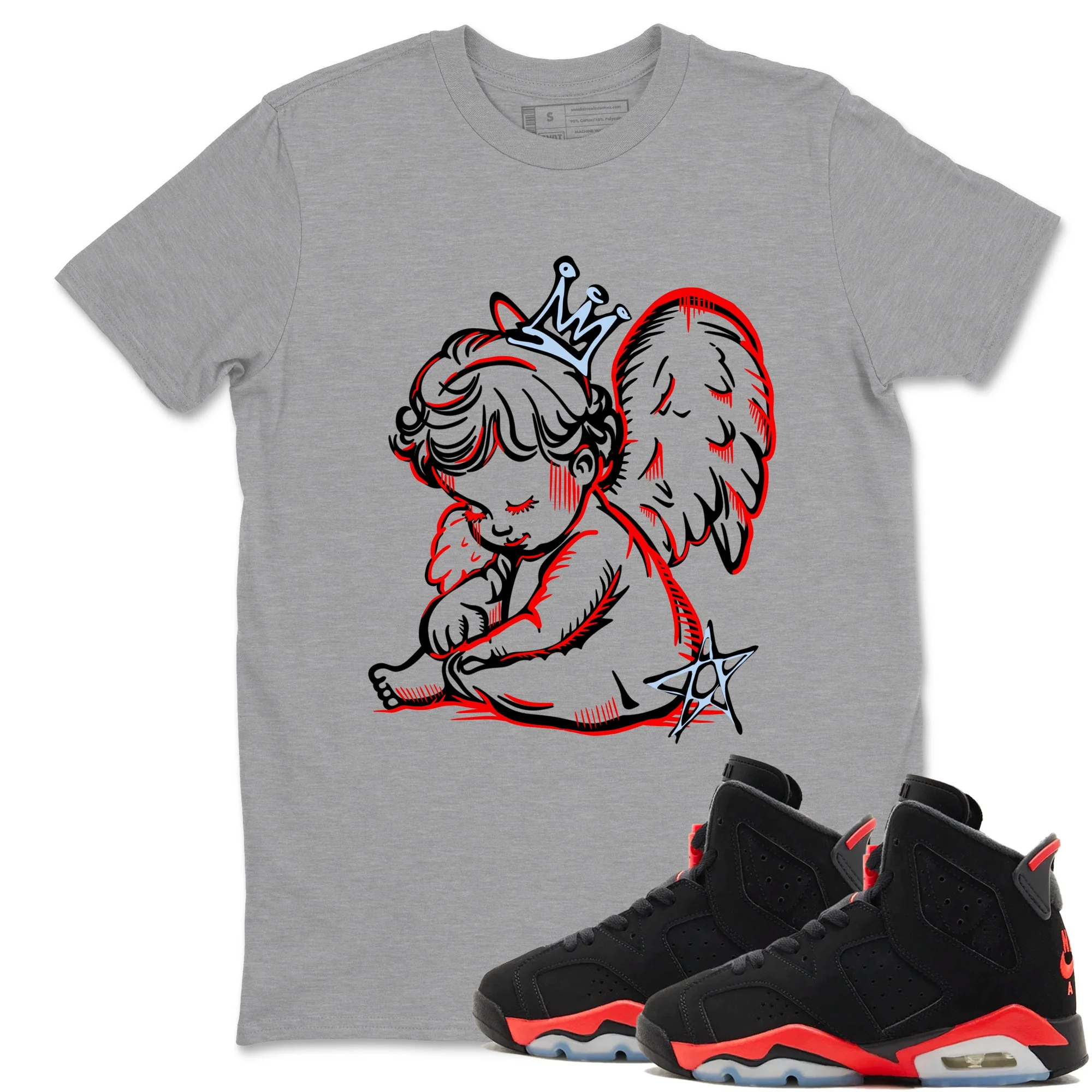 Neon Angel Sneaker Tees - Air Jordan 6 Reverse Infrared
