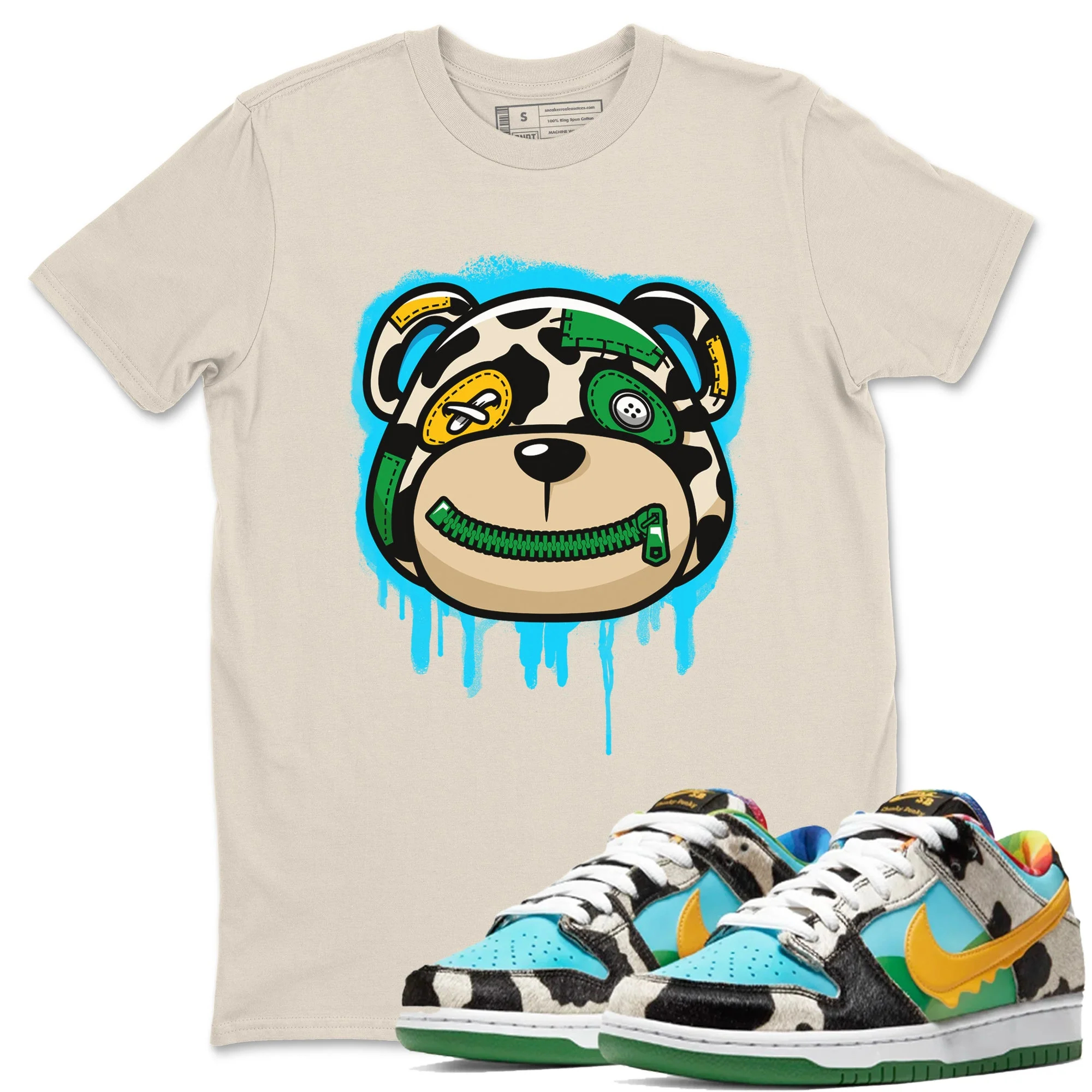 Bear Face Unisex Tops - Dunk Chunky Dunky